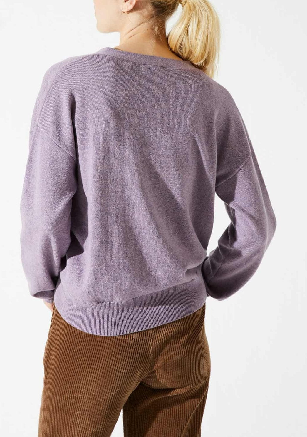 GILET MATHISA - LILAS MELANGED