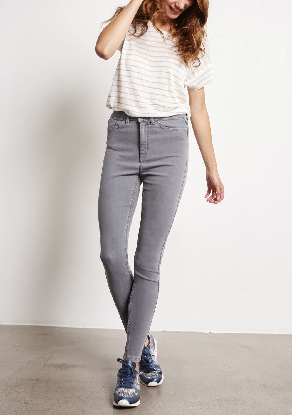 JEAN SKINNY ADELE - LIGHT GREY