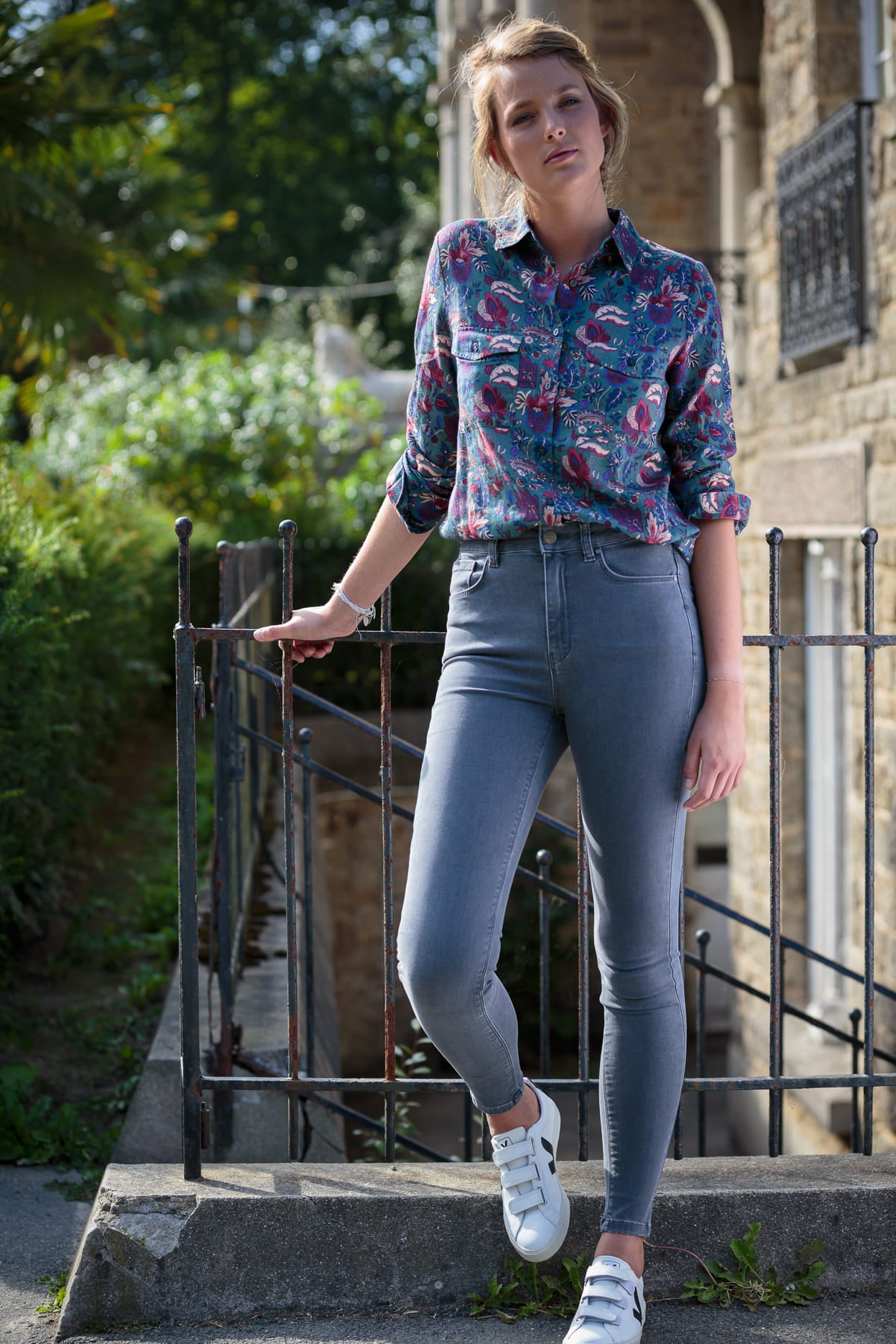 JEAN SKINNY ADELE - DENIM GRIS