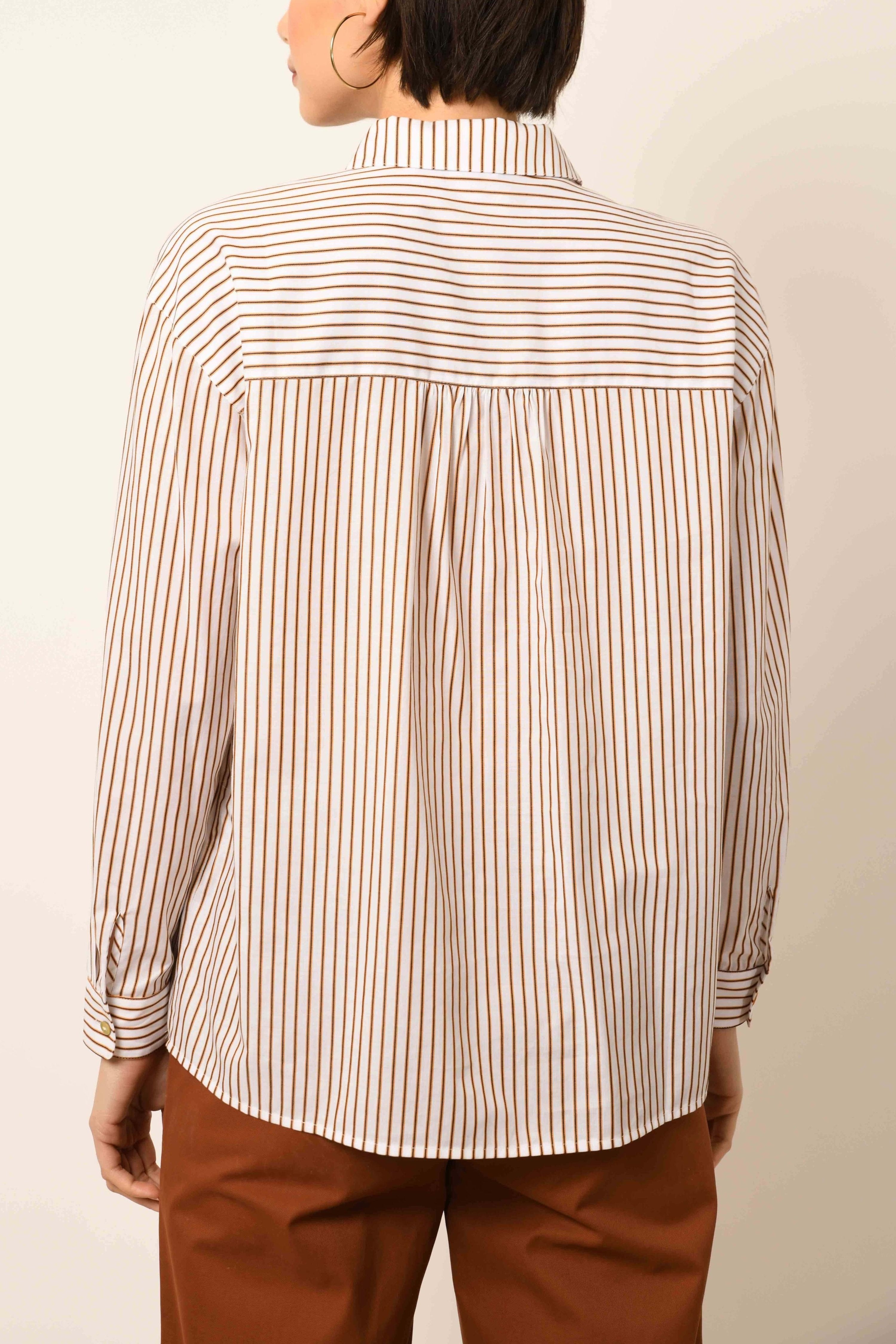 CHEMISE REAL - OCRE STRIPE
