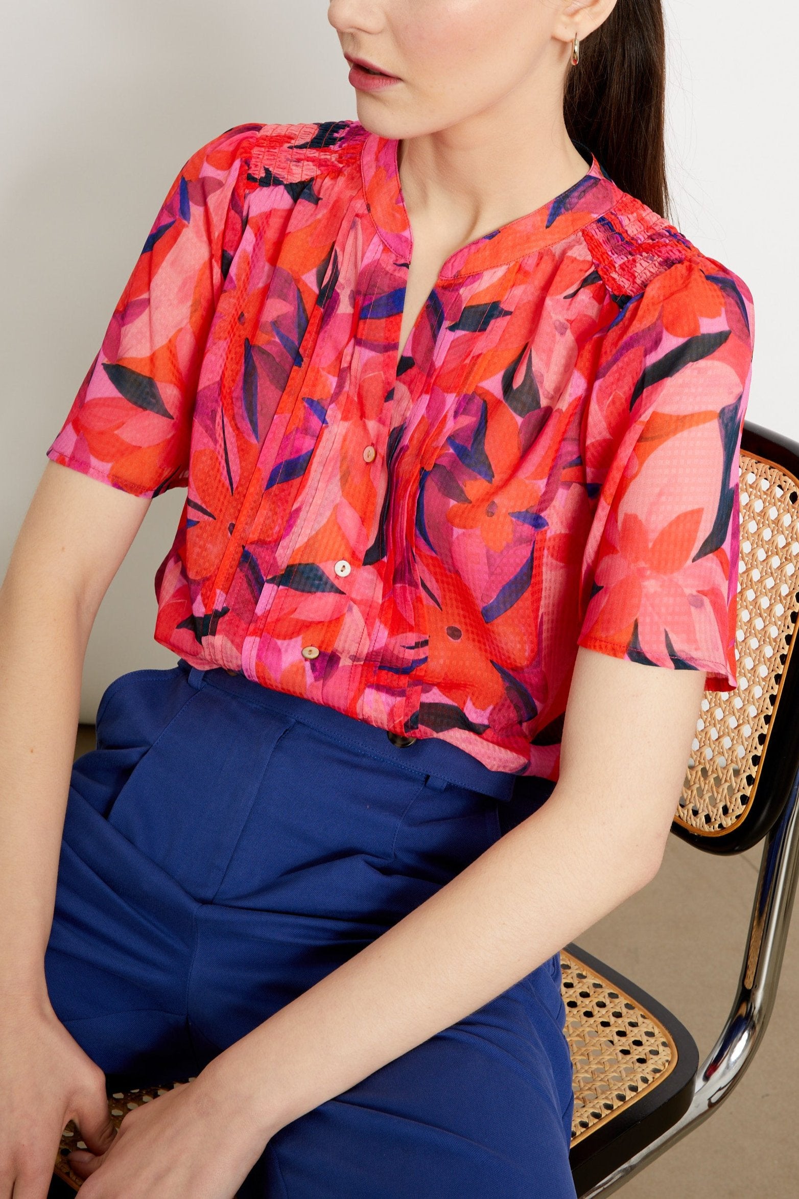BLOUSE PRISSY - PRINT ANEMONE