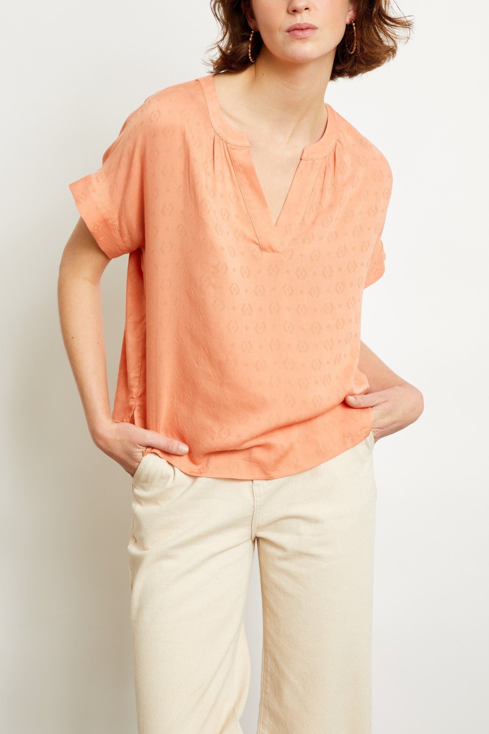 BLOUSE SERVIN - PECHE