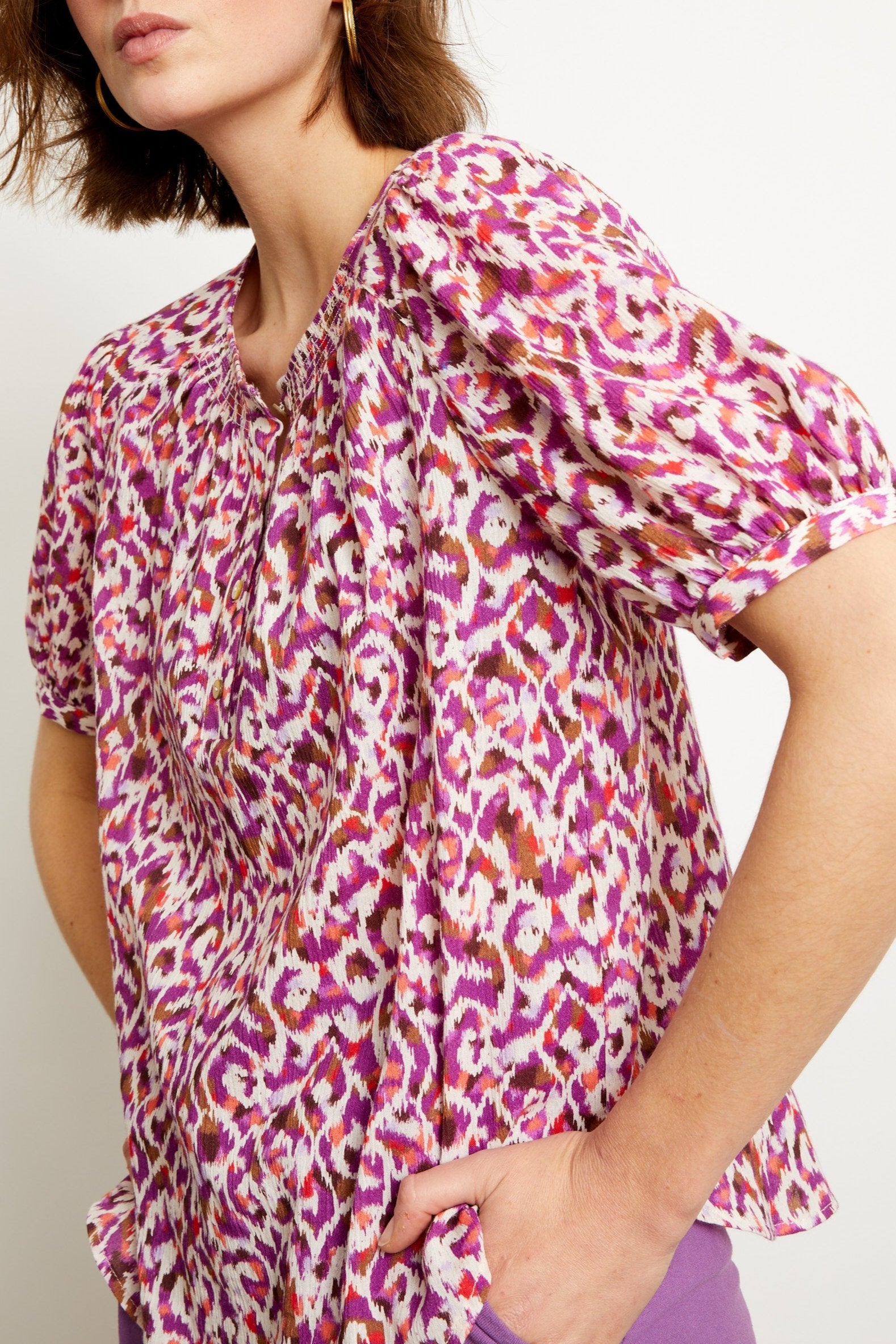 BLOUSE PIEL - PRINT IKAT