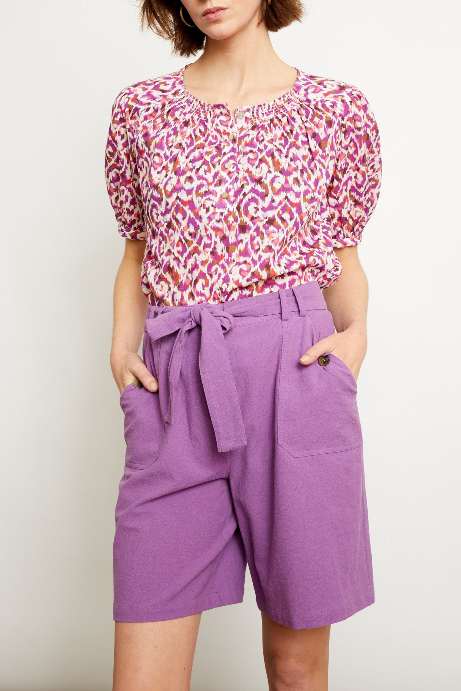 BLOUSE PIEL - PRINT IKAT