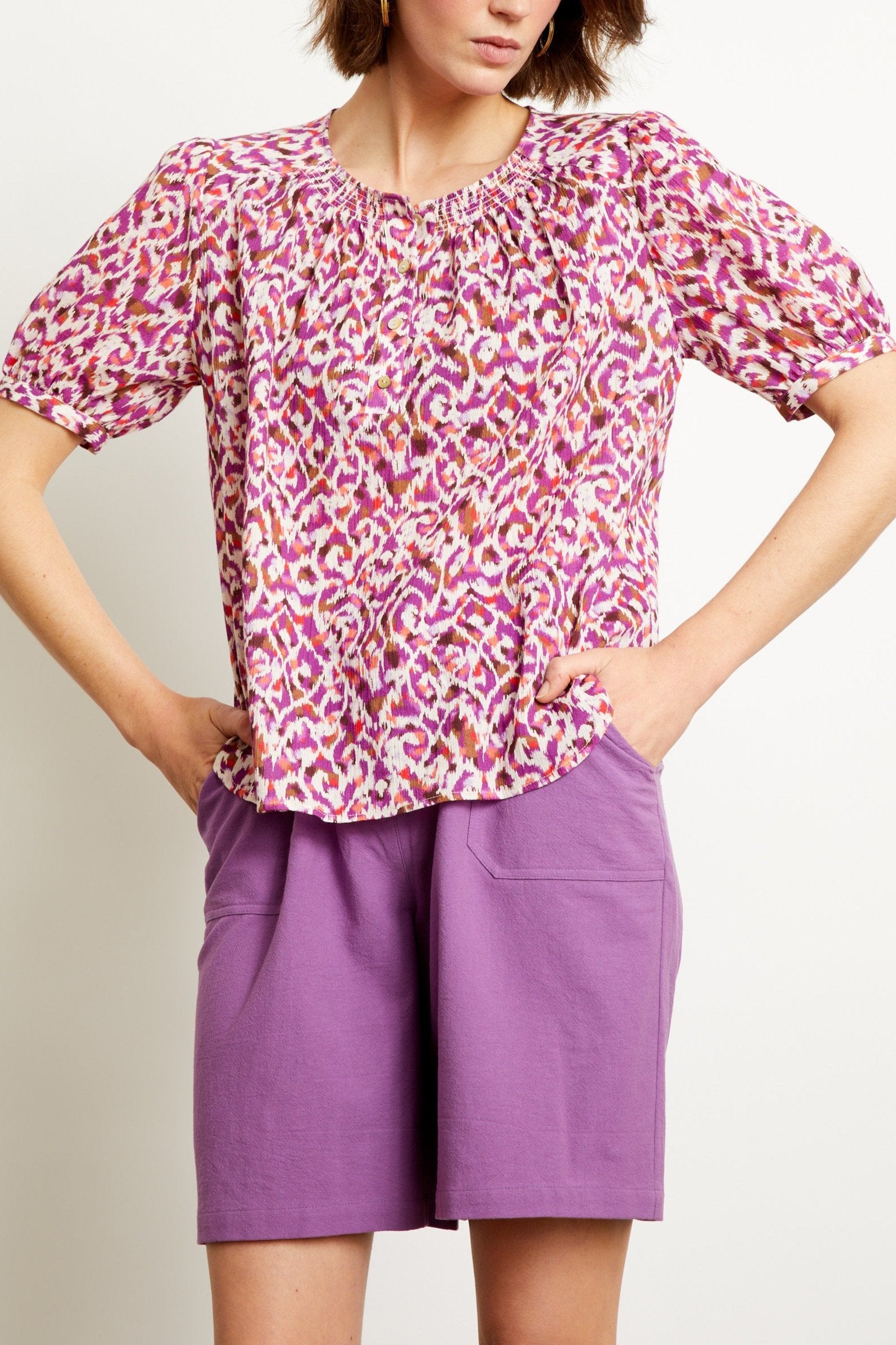 BLOUSE PIEL - PRINT IKAT