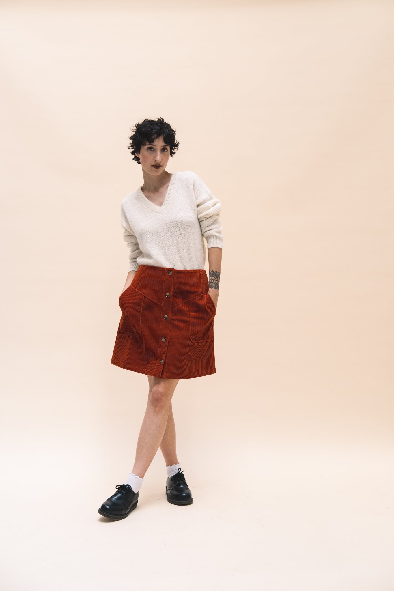 JUPE VELINA - FAUVE