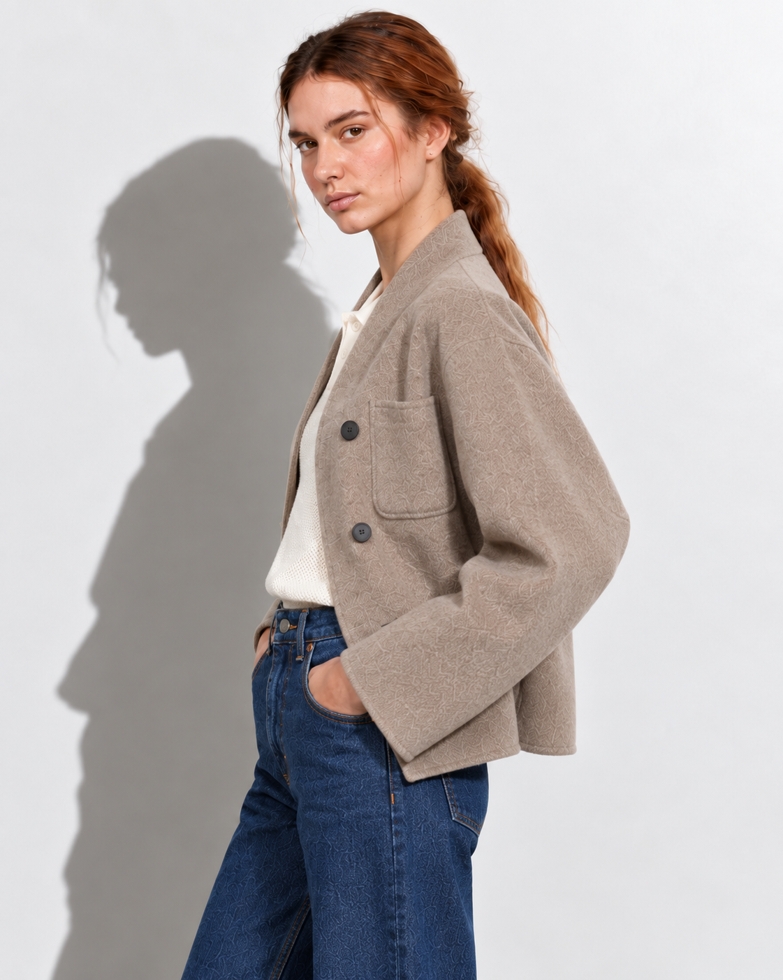 MANTEAU FLORIANE - TAUPE