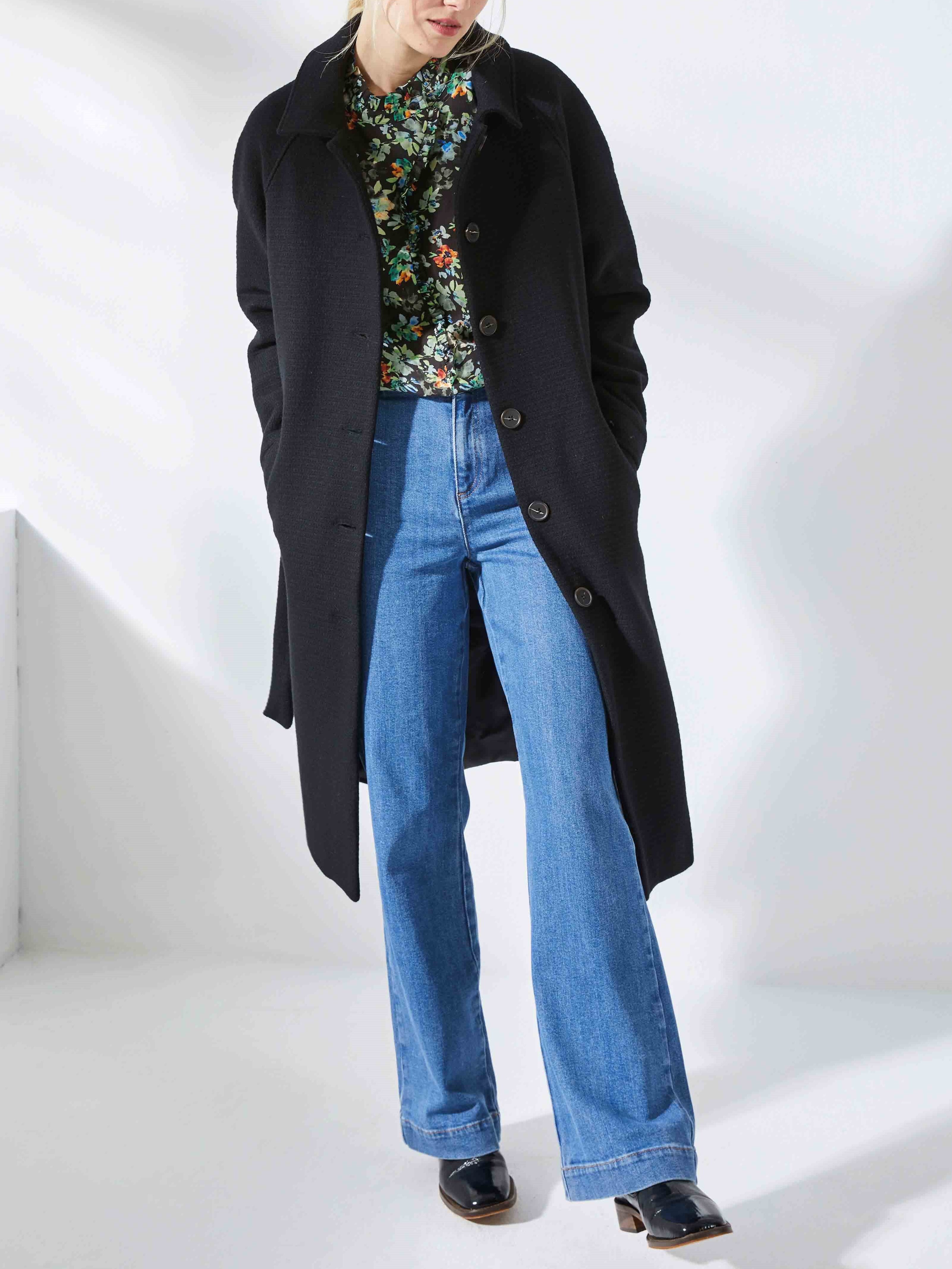 MANTEAU MAYA - NOIR