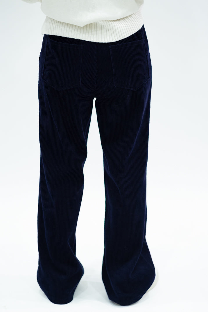 PANTALON VELOU - MARINE