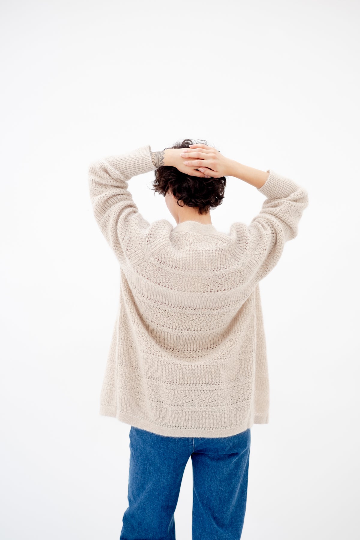 MANDELA CARDIGAN - HEATHER SAND