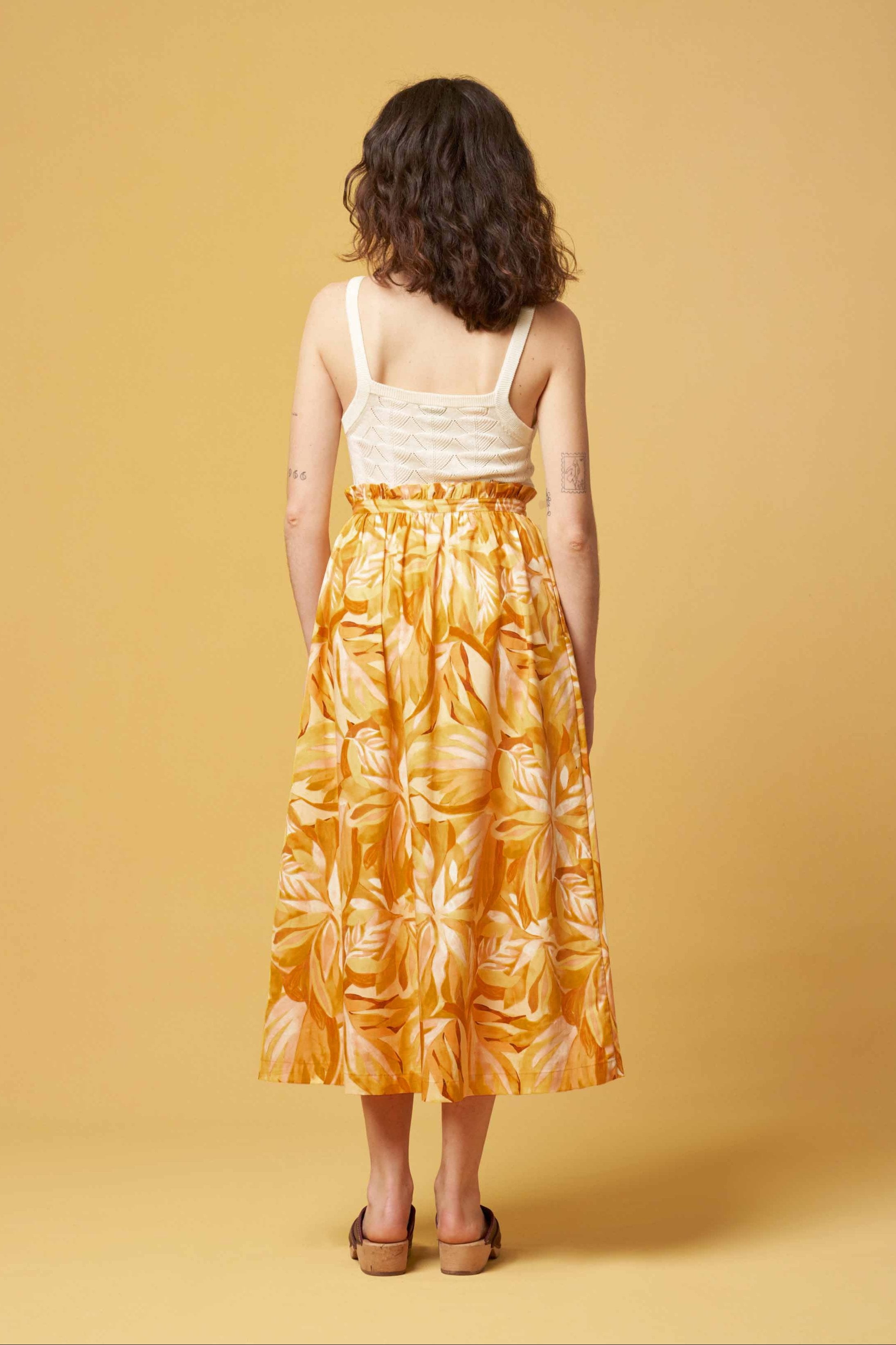 JUPE ROUGE - PRINT IBIZA SUN