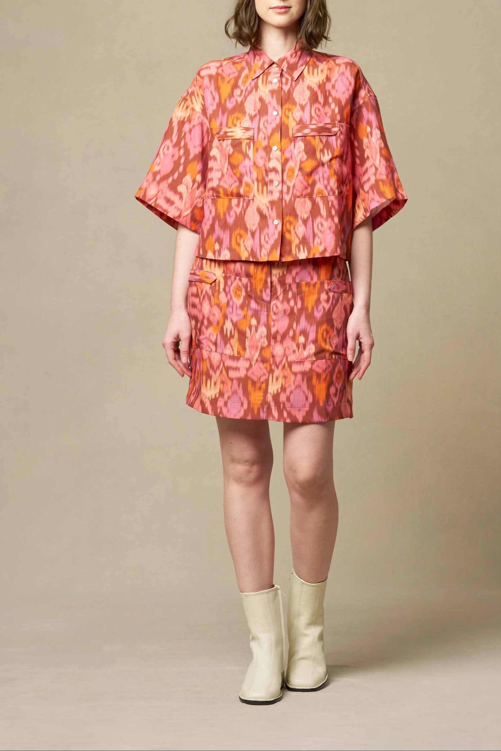 JUPE PANDEIRO - PRINT IKAT