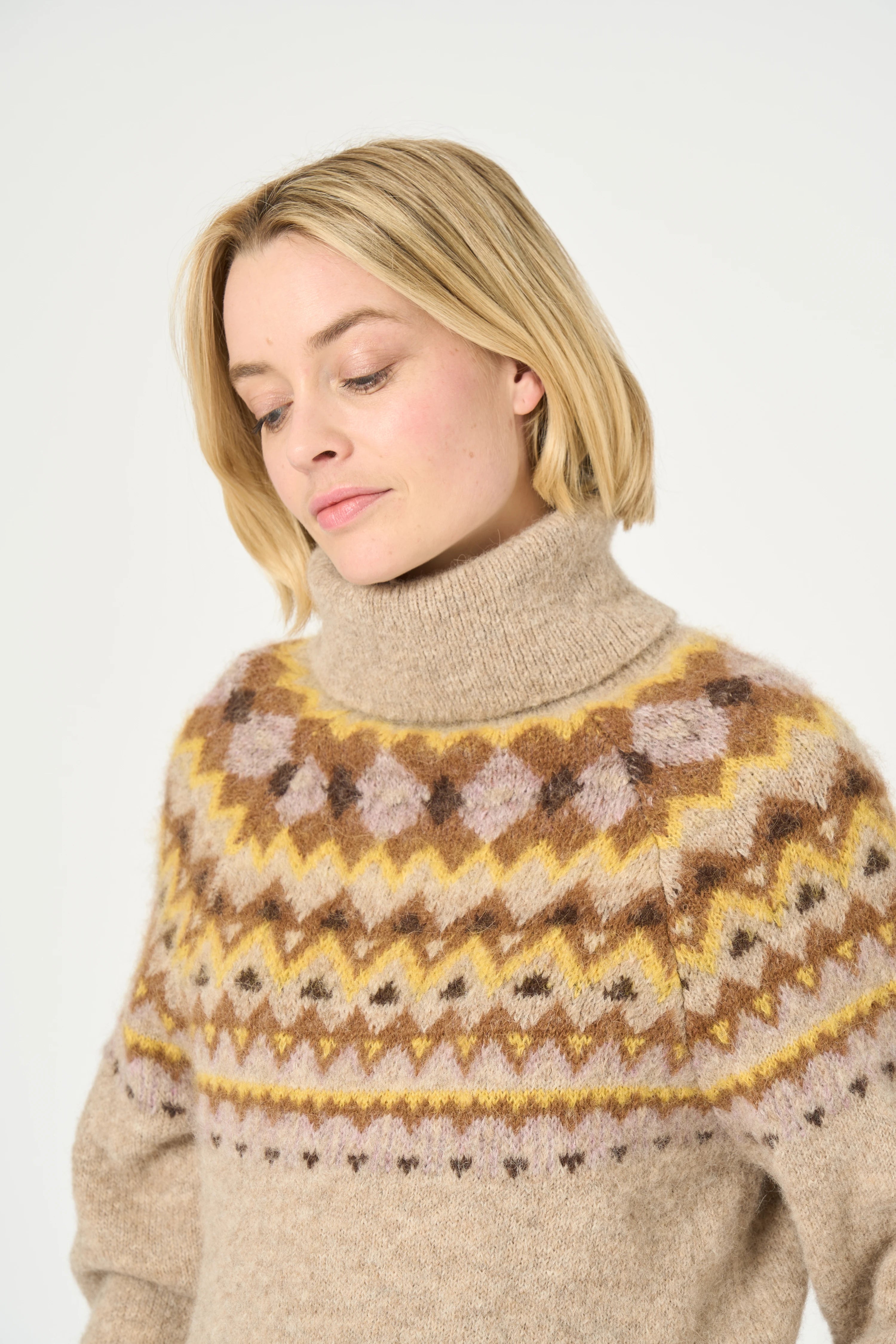 PULL MARIO - BEIGE CHINE/JACQUARD