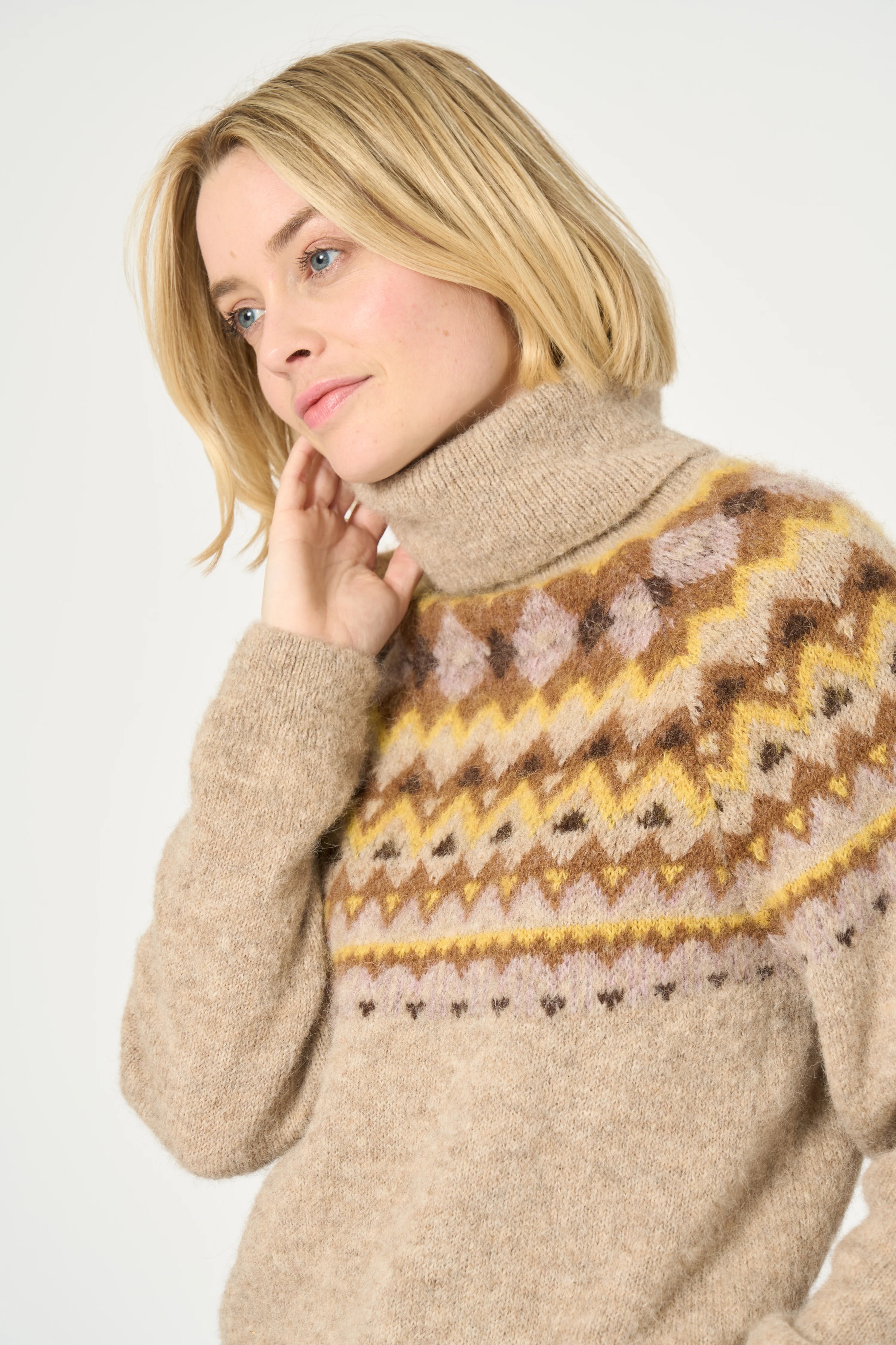 PULL MARIO - BEIGE CHINE/JACQUARD