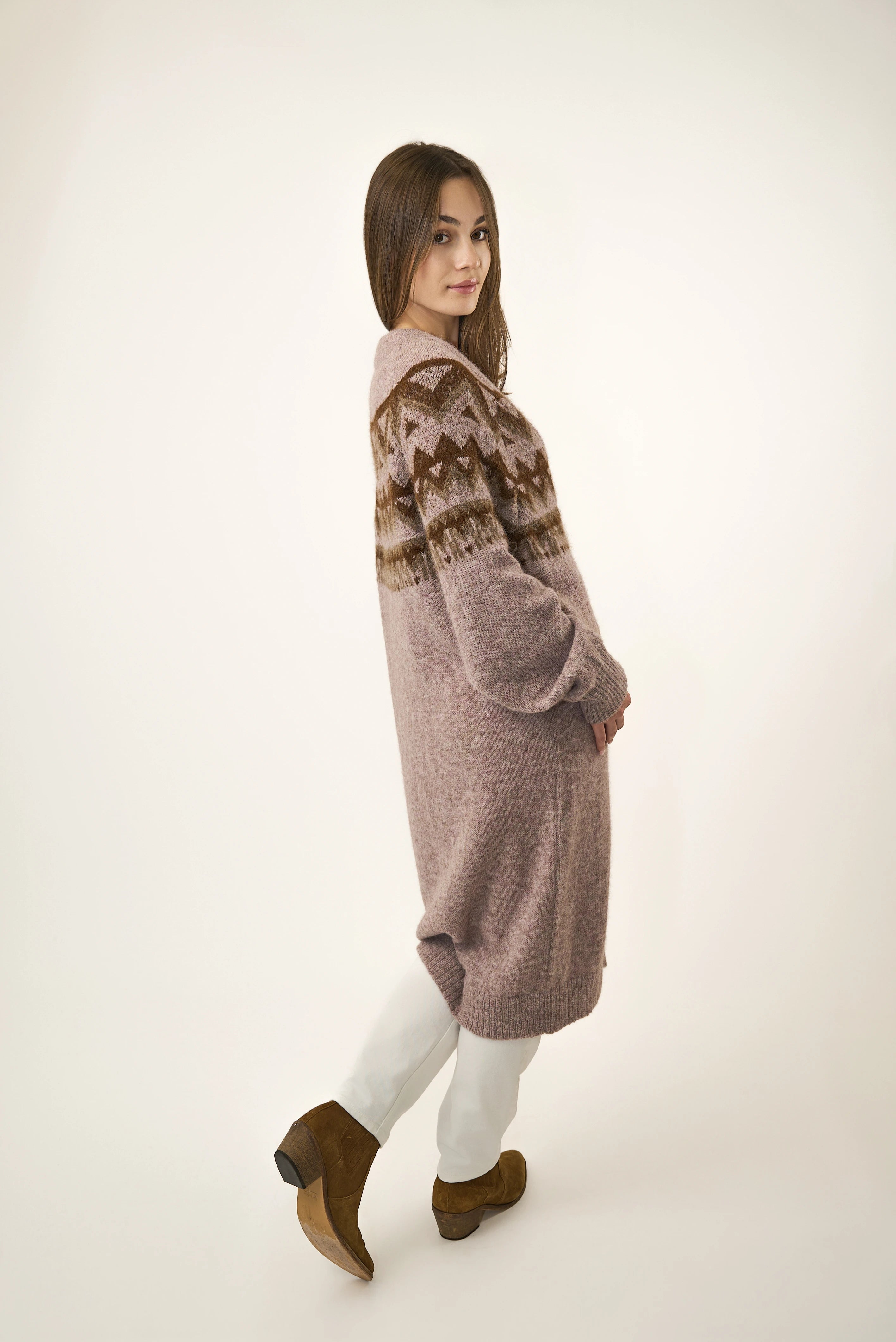GILET MARCO - LILAS/JACQUARD