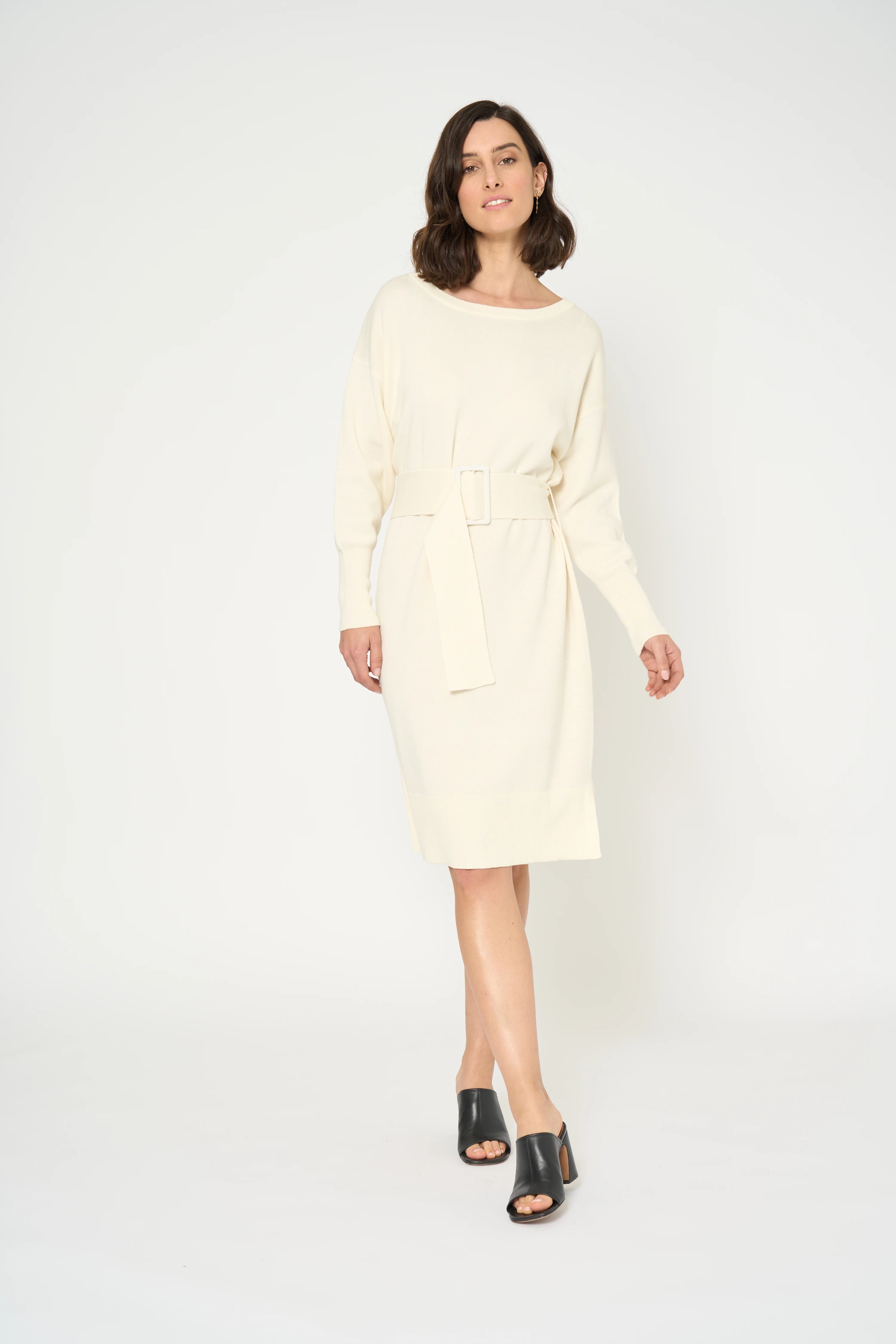 ROBE MIKADO - ECRU