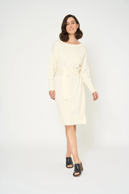 ROBE MIKADO - ECRU