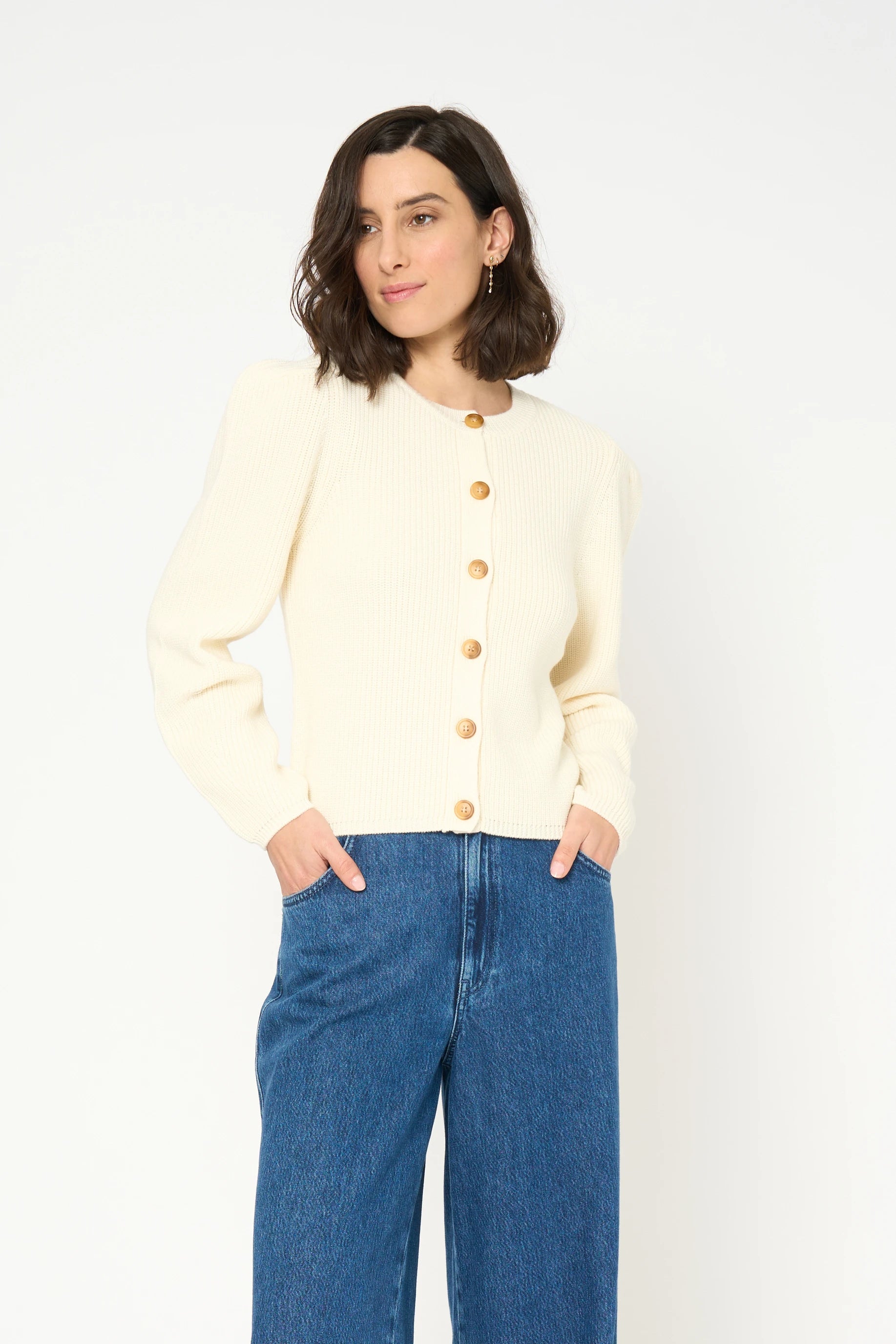 GILET MARINETTE ECRU