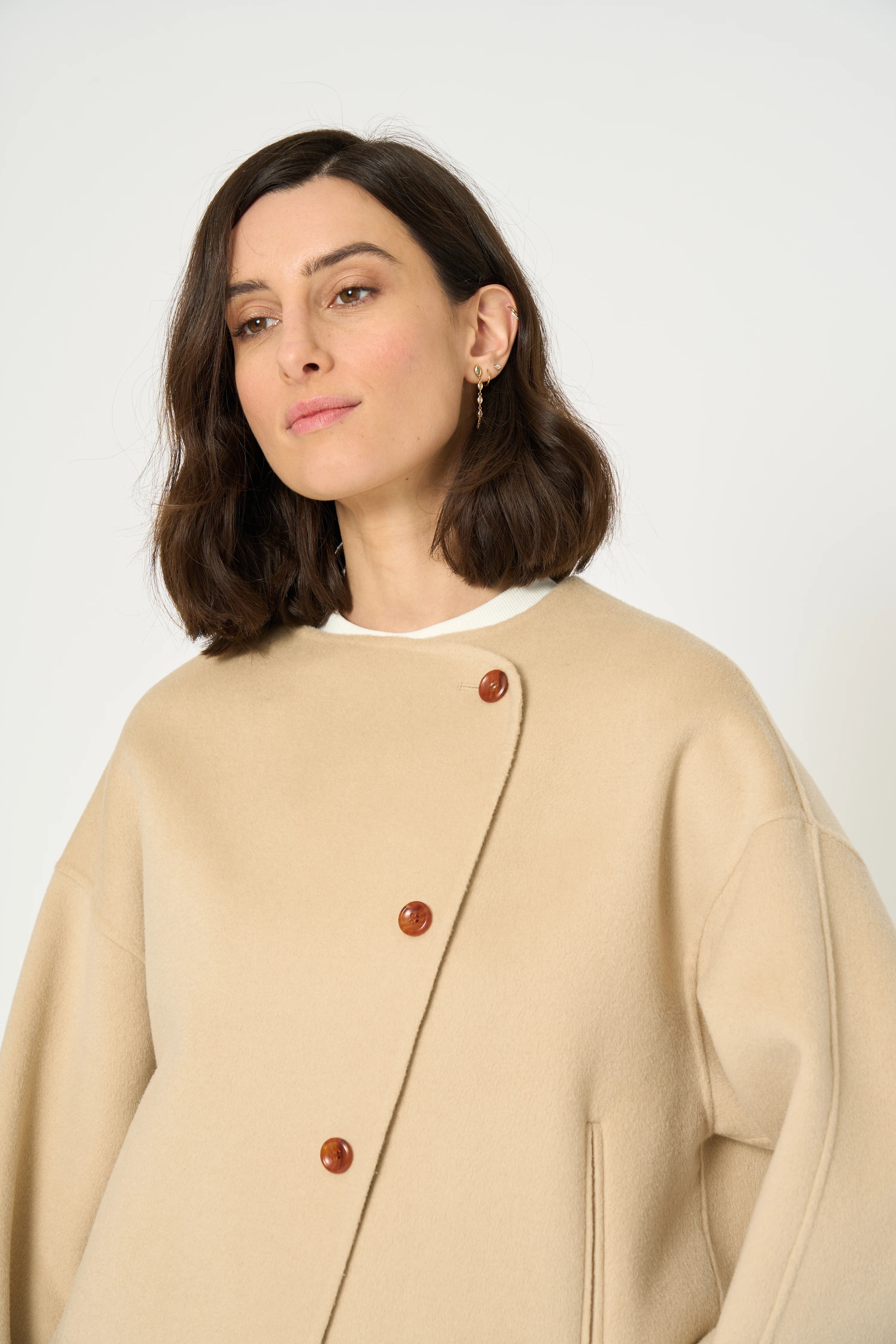 MANTEAU RIANA - ARGILE