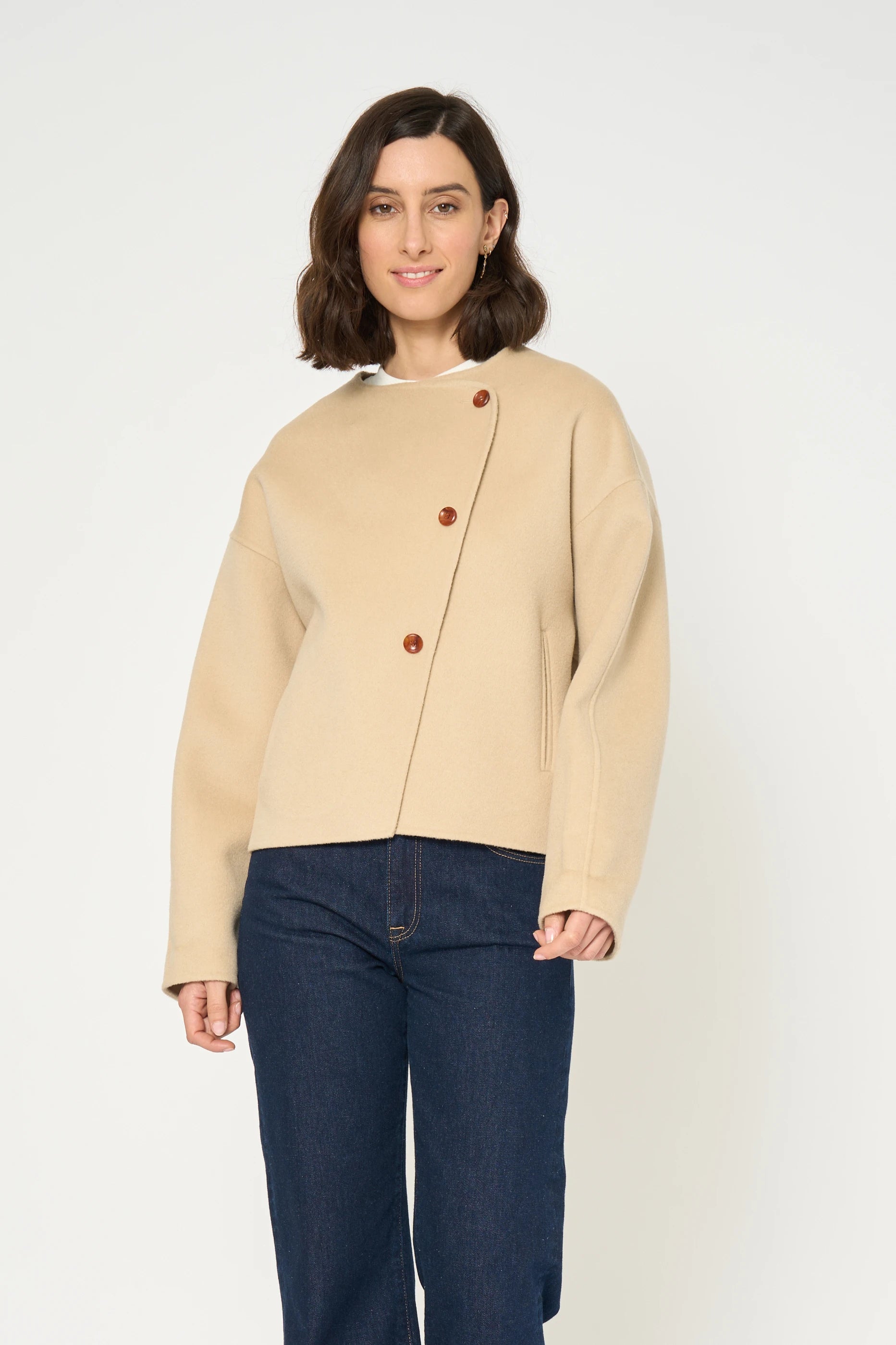 MANTEAU RIANA - ARGILE