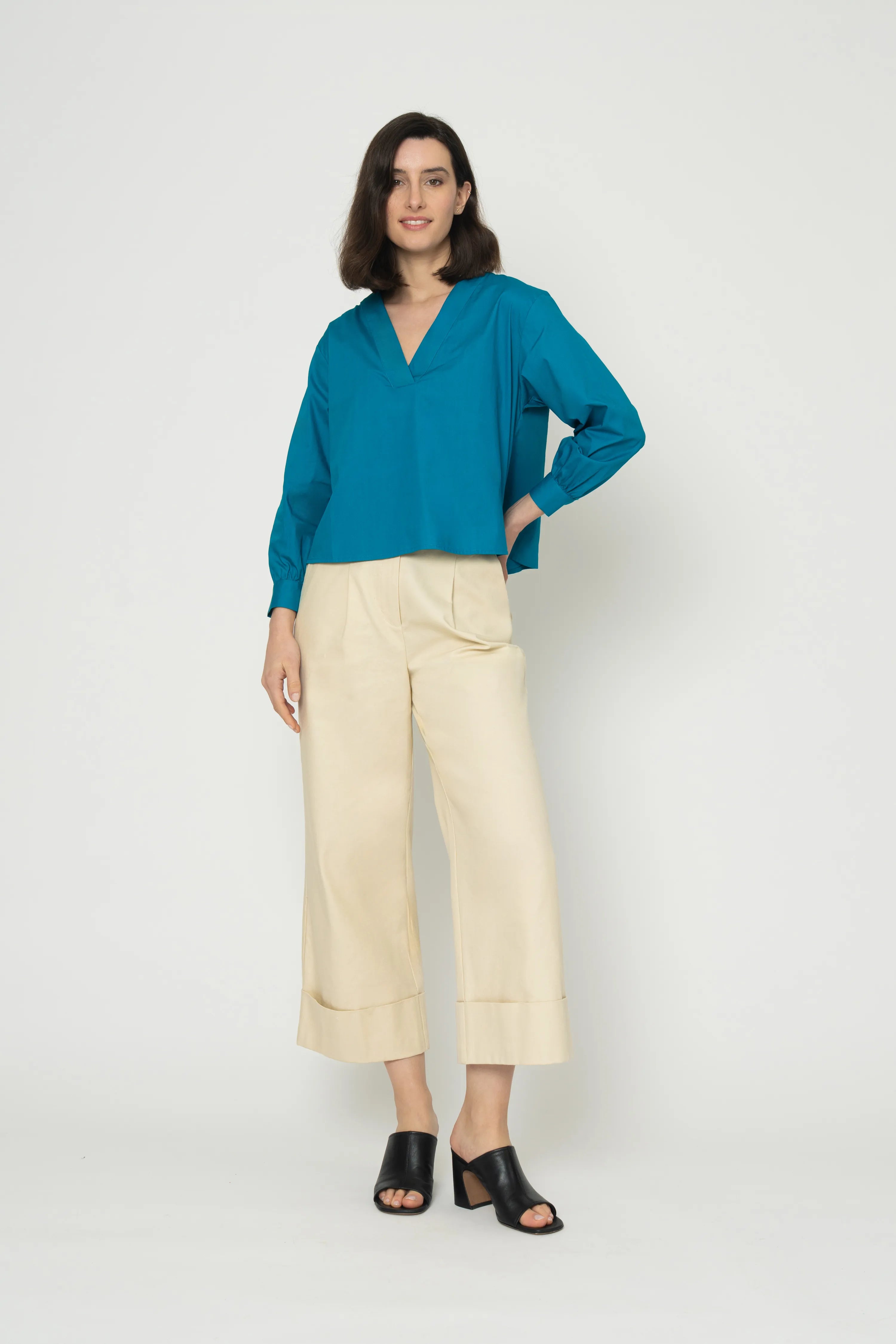 BLOUSE REMI - TURQUOISE