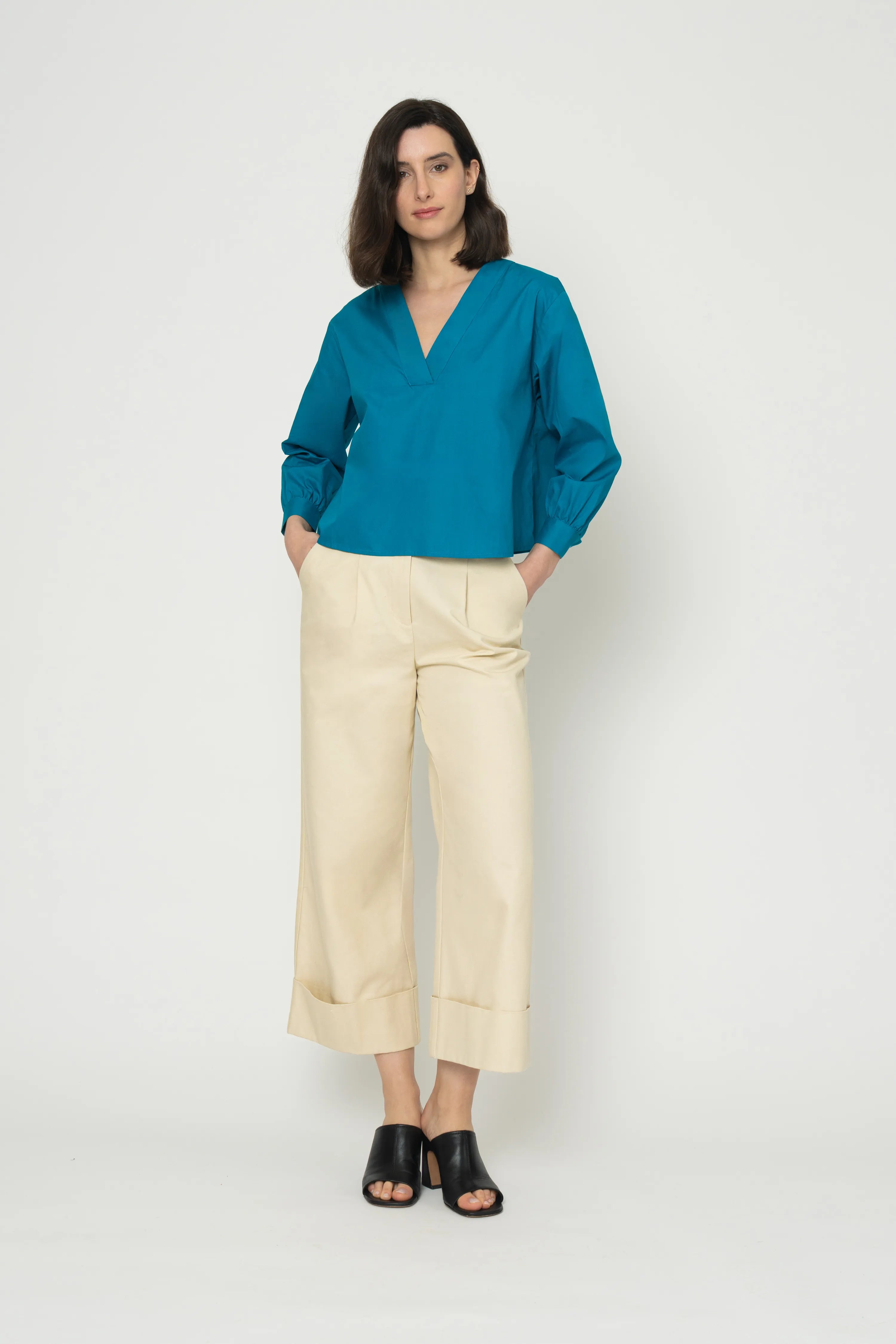 BLOUSE REMI - TURQUOISE