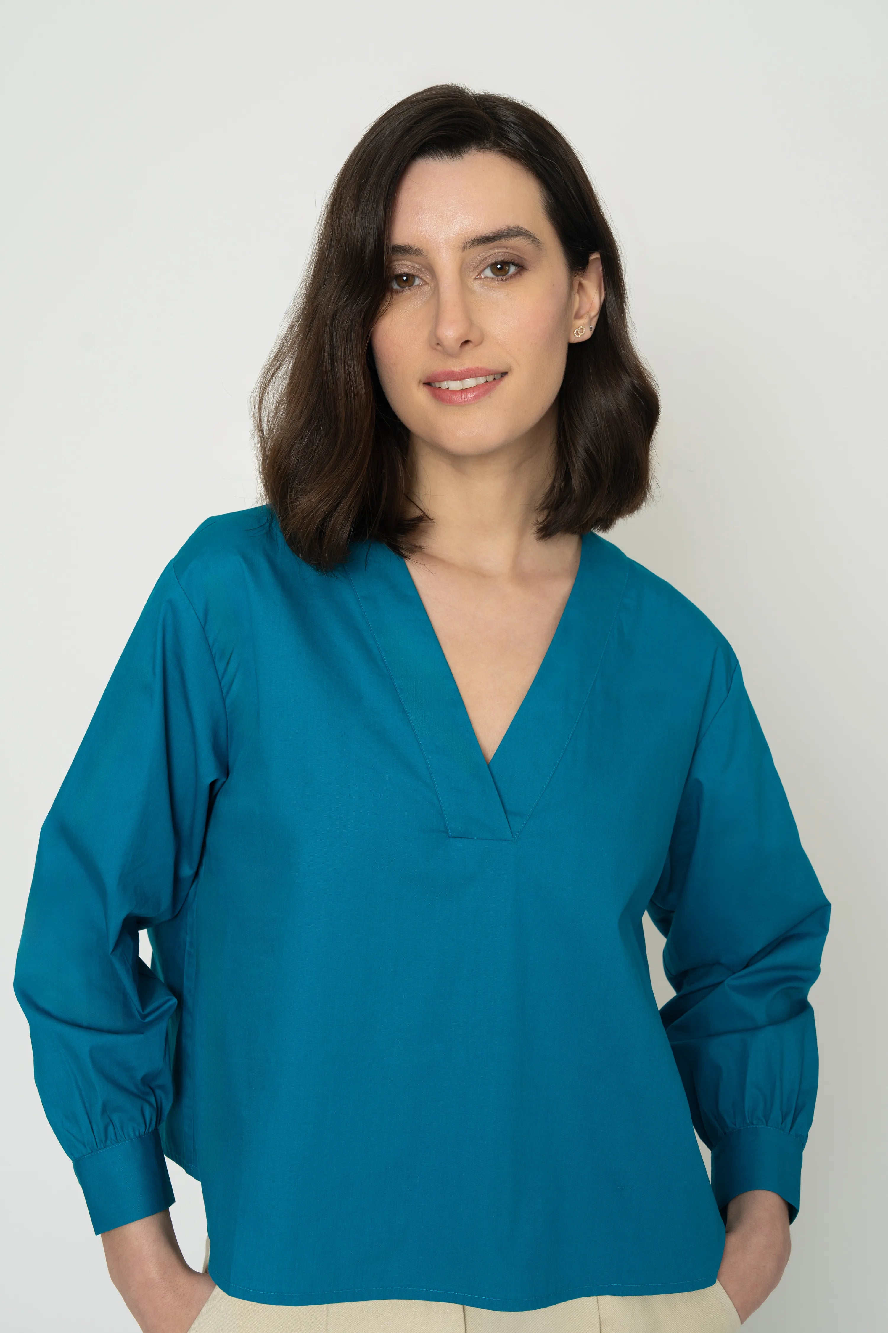 BLOUSE REMI - TURQUOISE