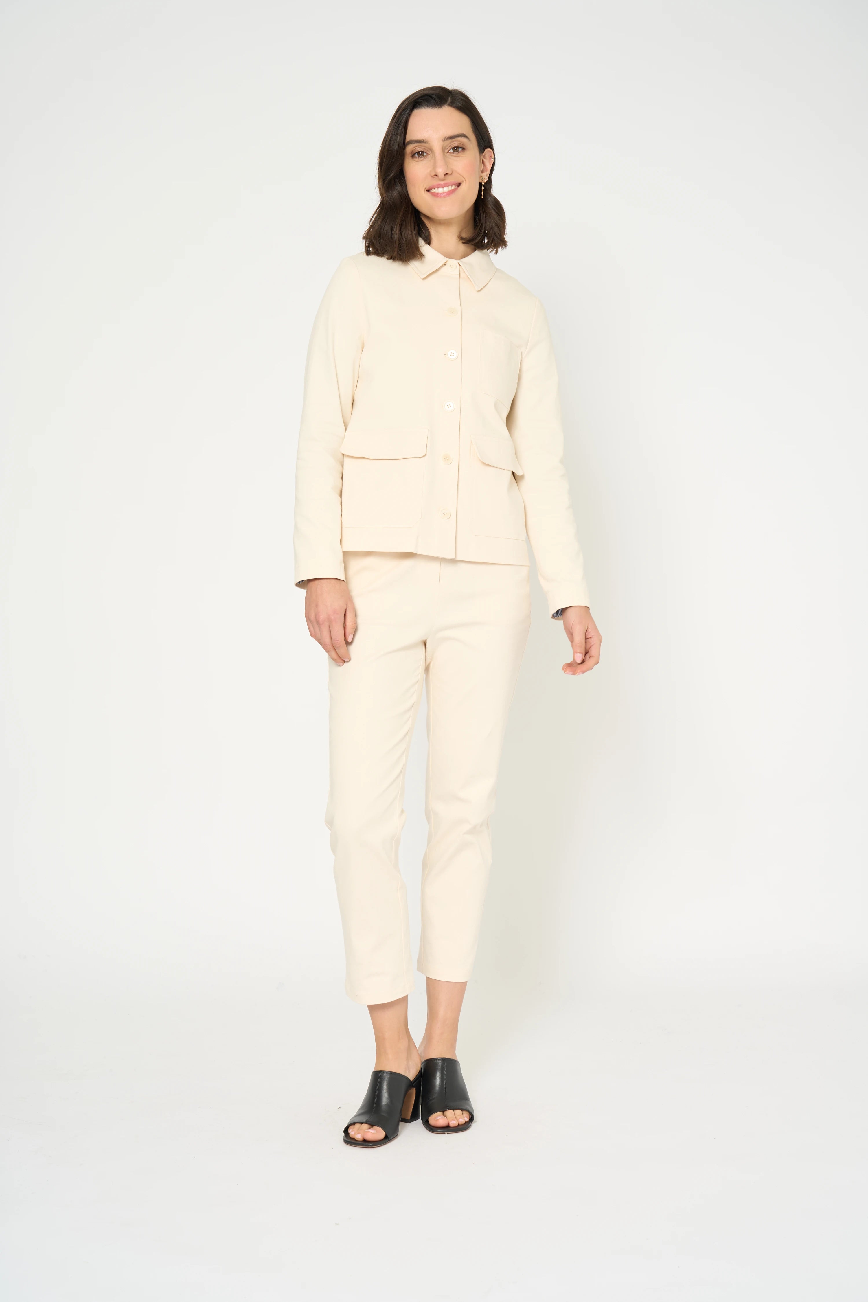 VESTE RYMA - BLANC CASSE