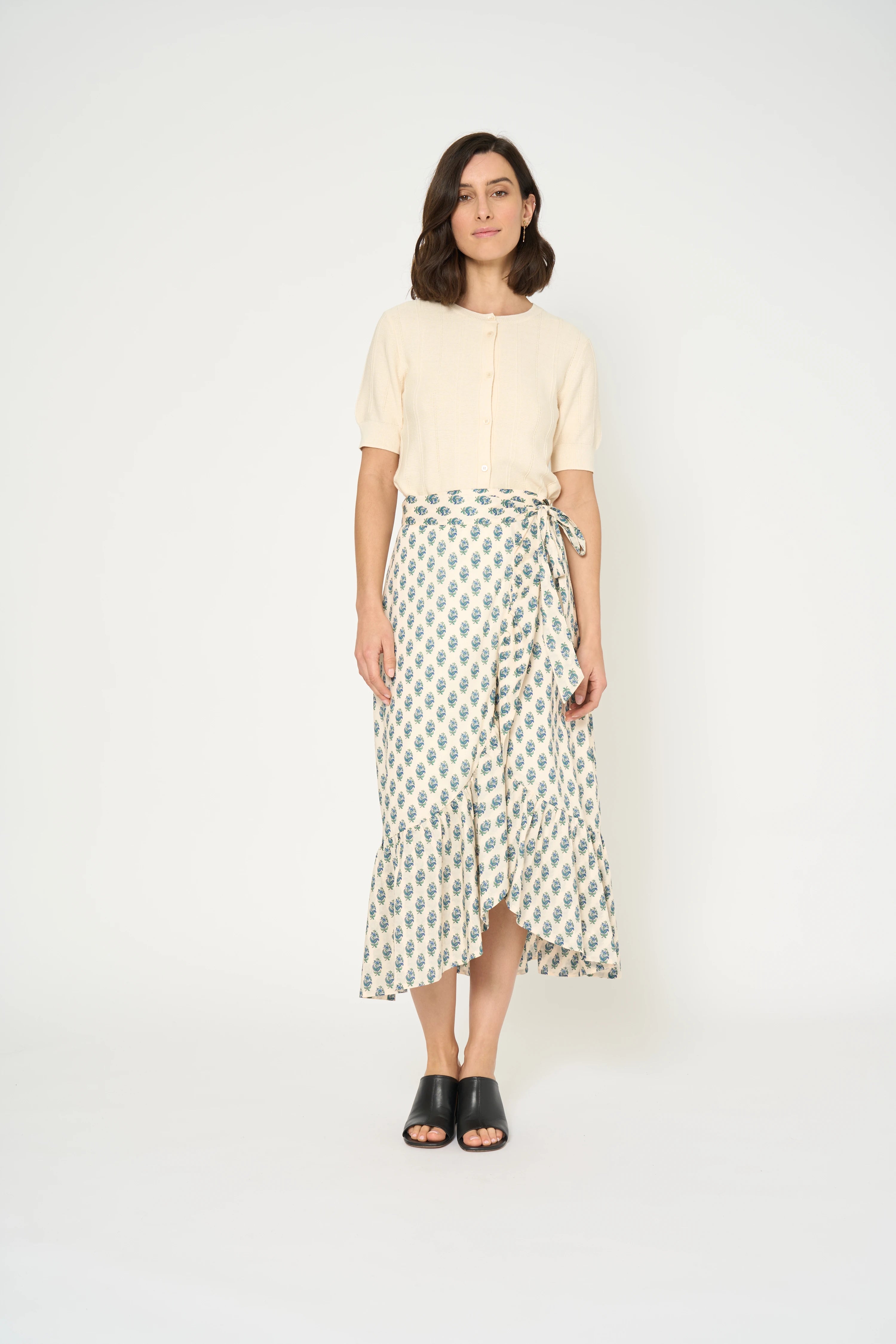 JUPE REVA - PRINT PROVENCE GREEN