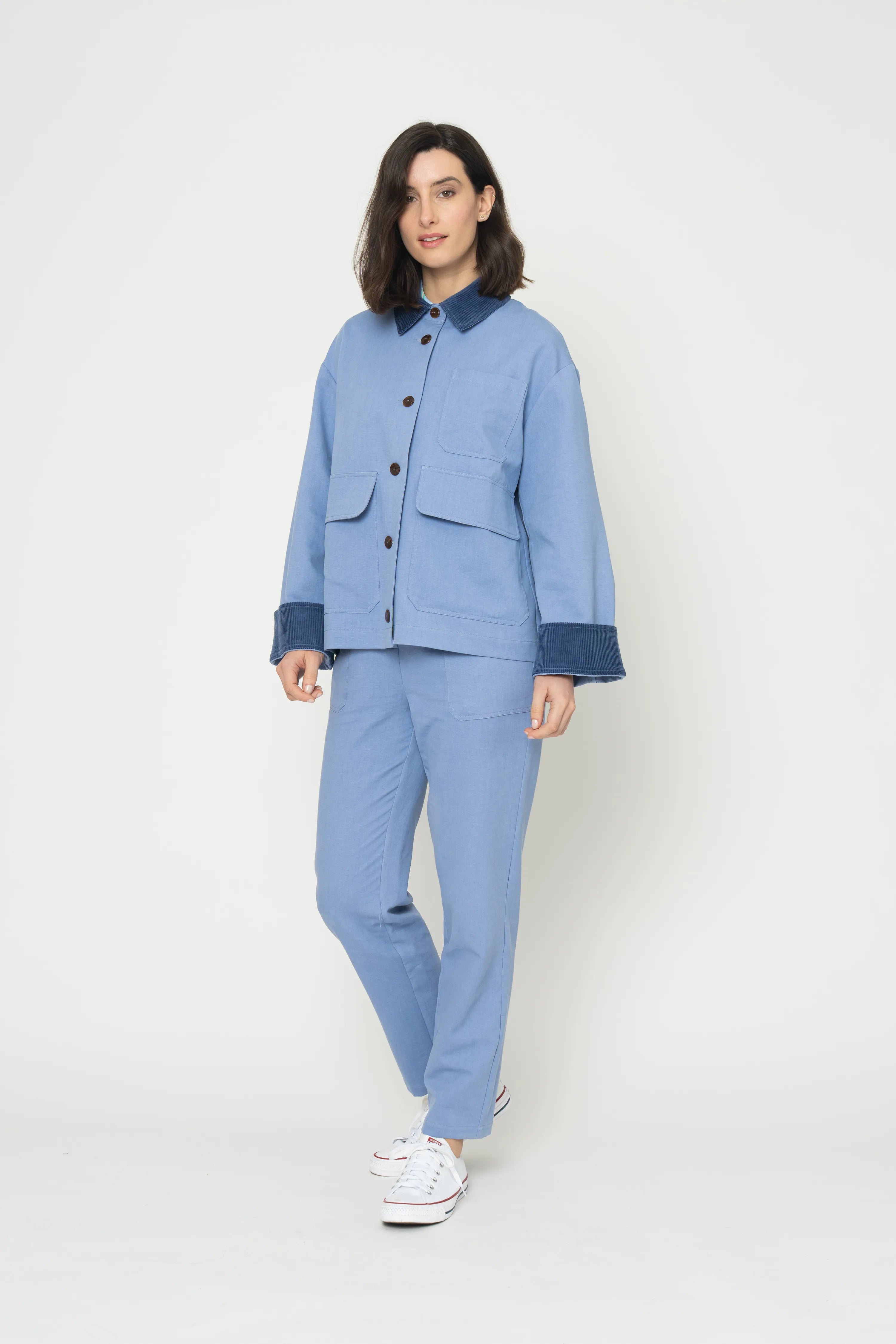 VESTE SALOME - BLEU GRIS