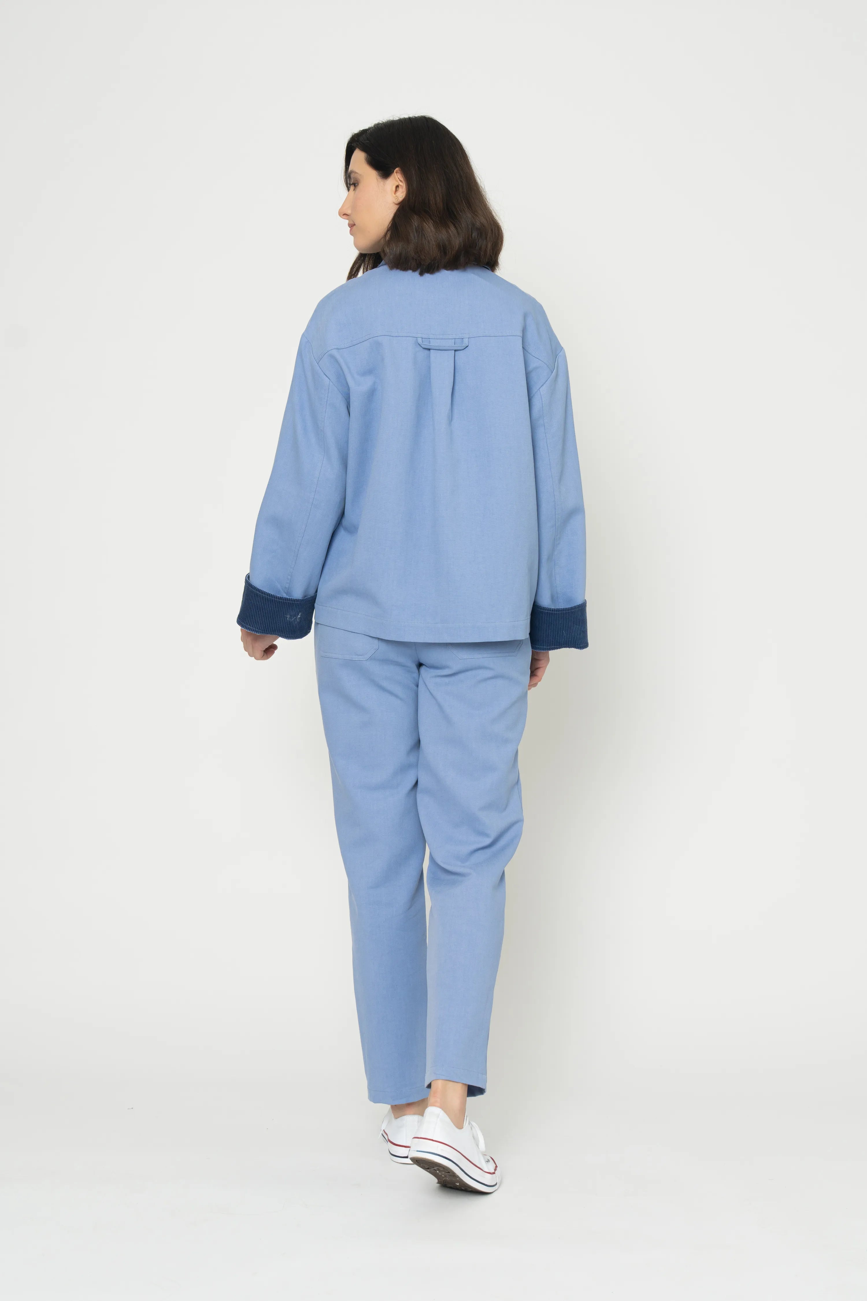 VESTE SALOME - BLEU GRIS