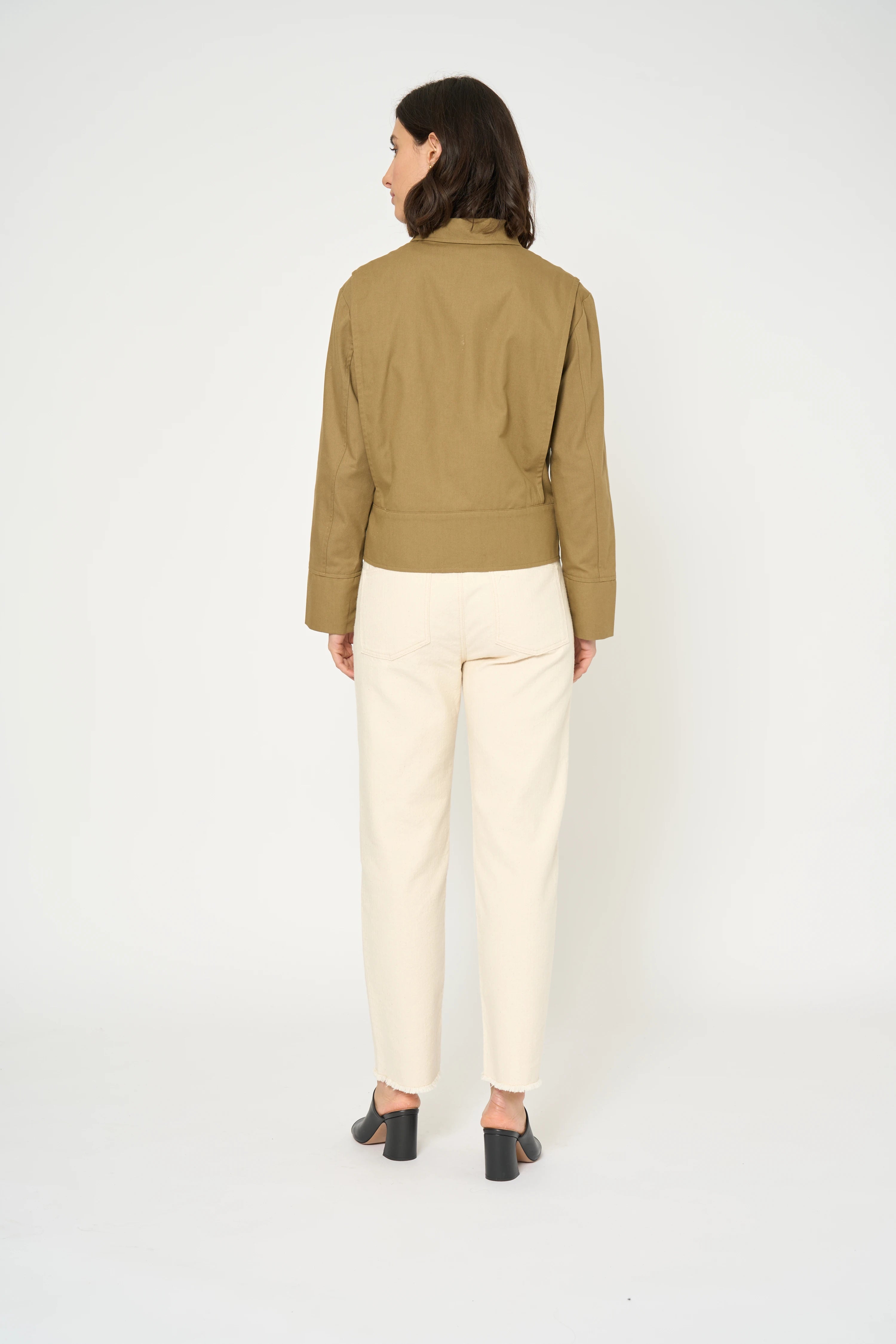VESTE LAME - KAKI