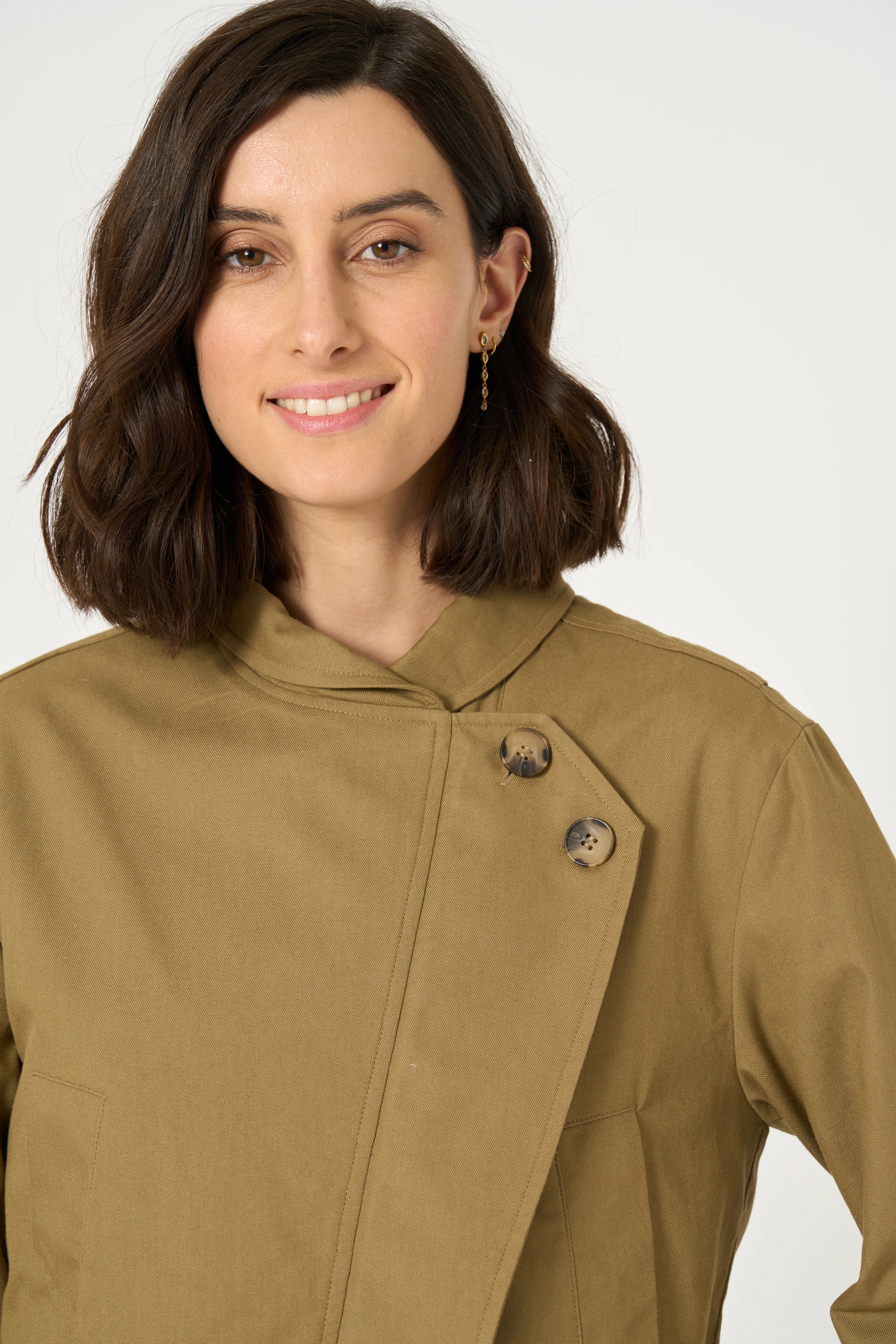 VESTE LAME - KAKI