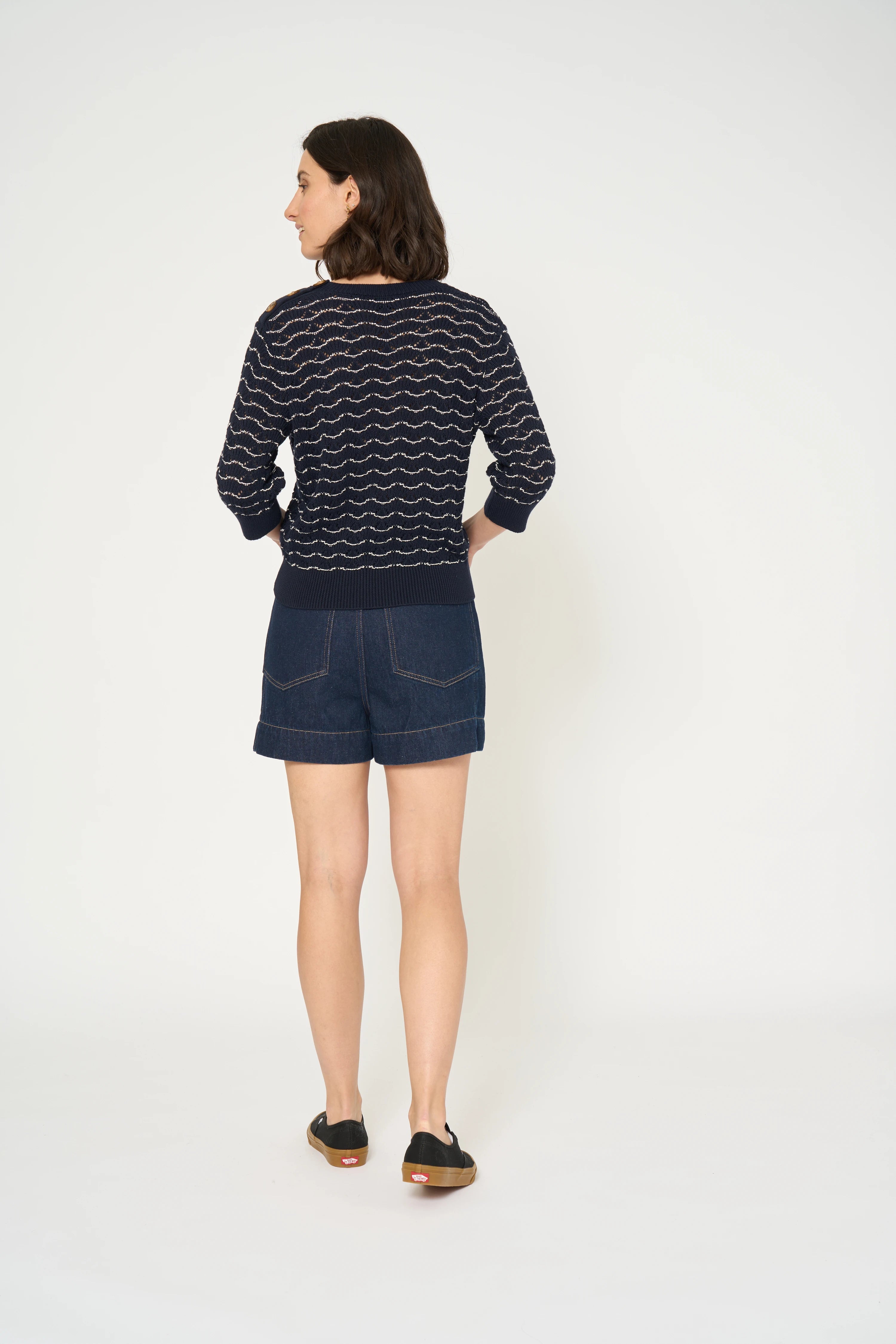PULL LUPIN - NAVY / BLANC