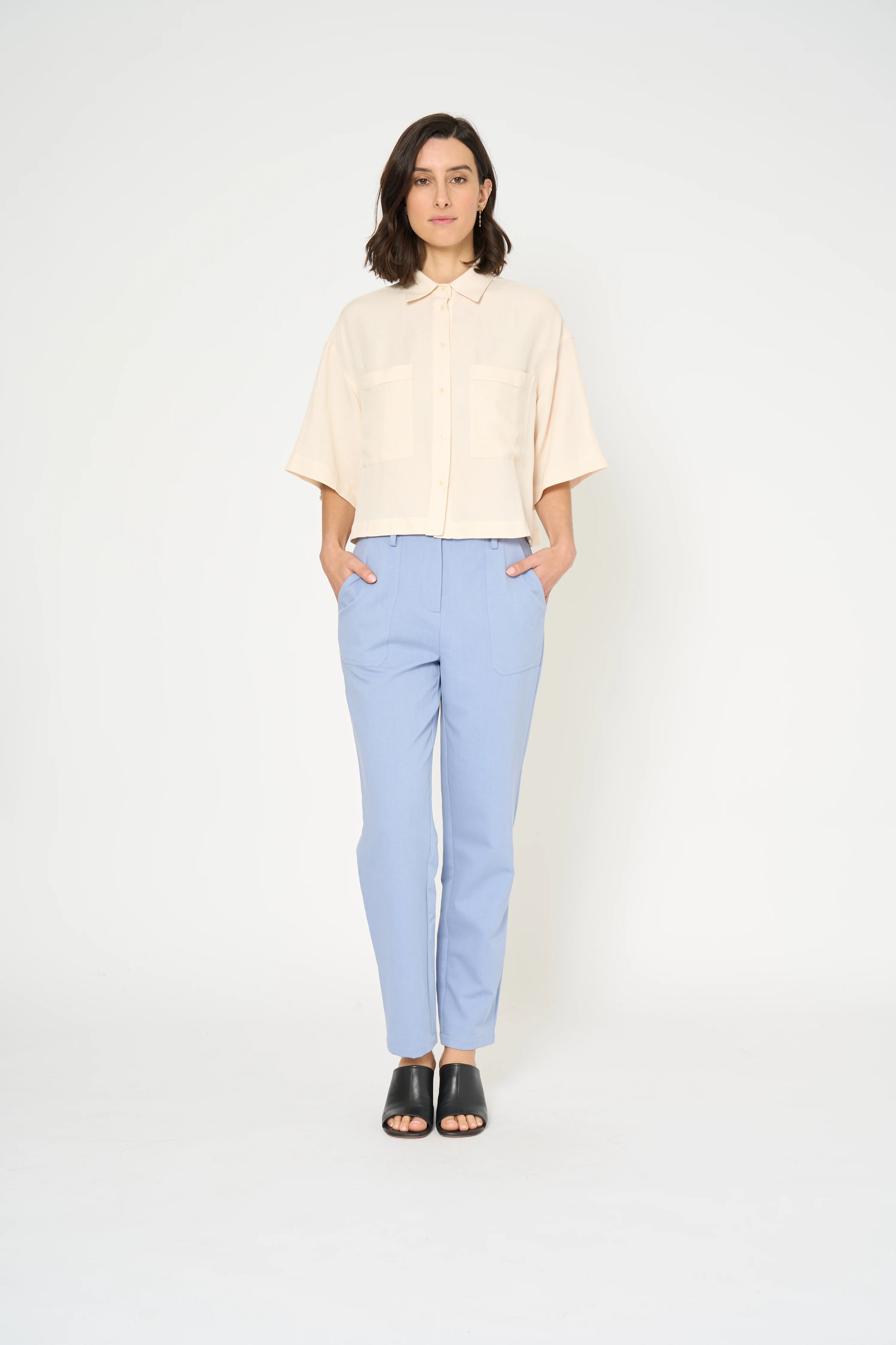 CHEMISE PANDOUR - BLANC CASSE