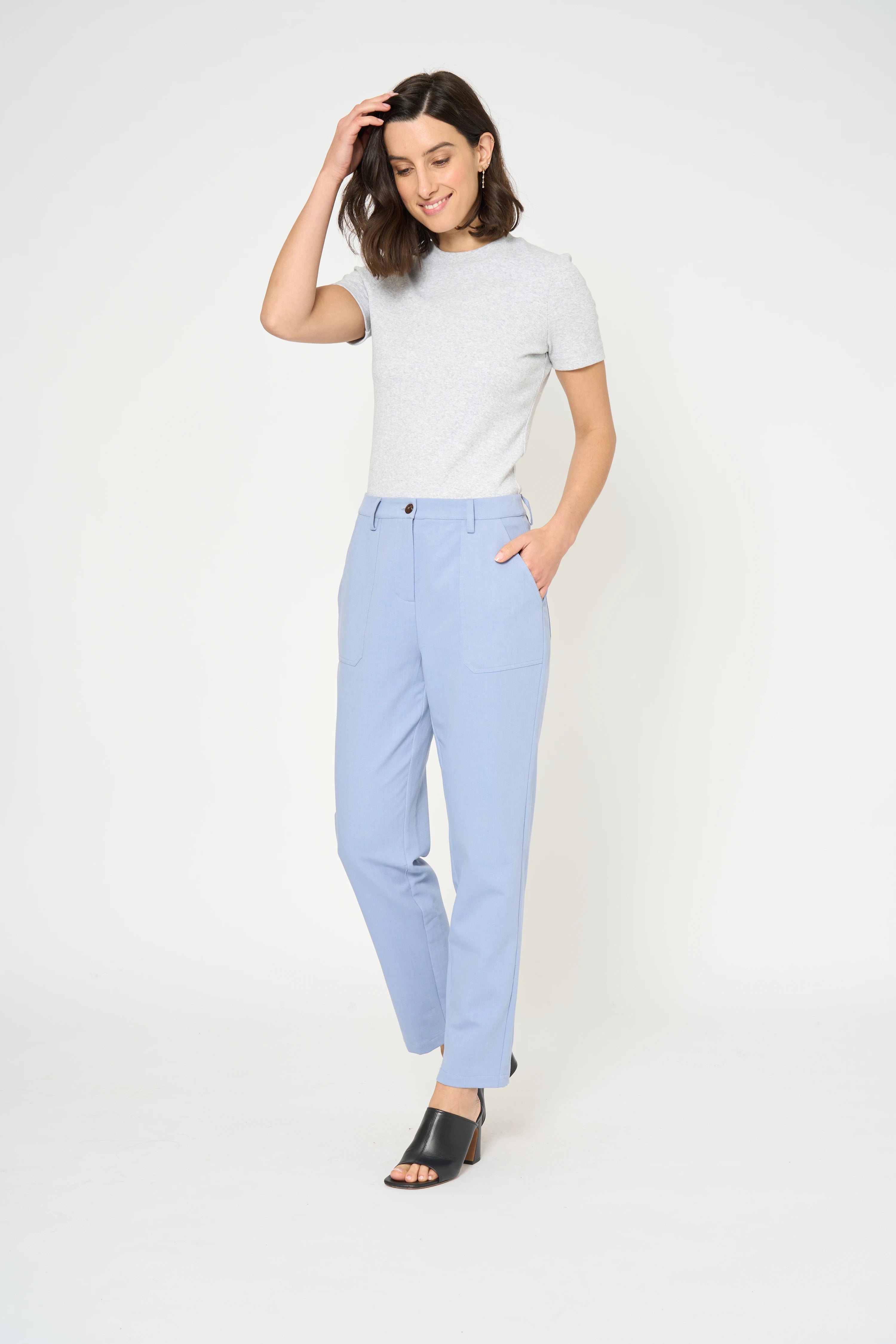 PANTALON RYLESA - BLEU GRIS