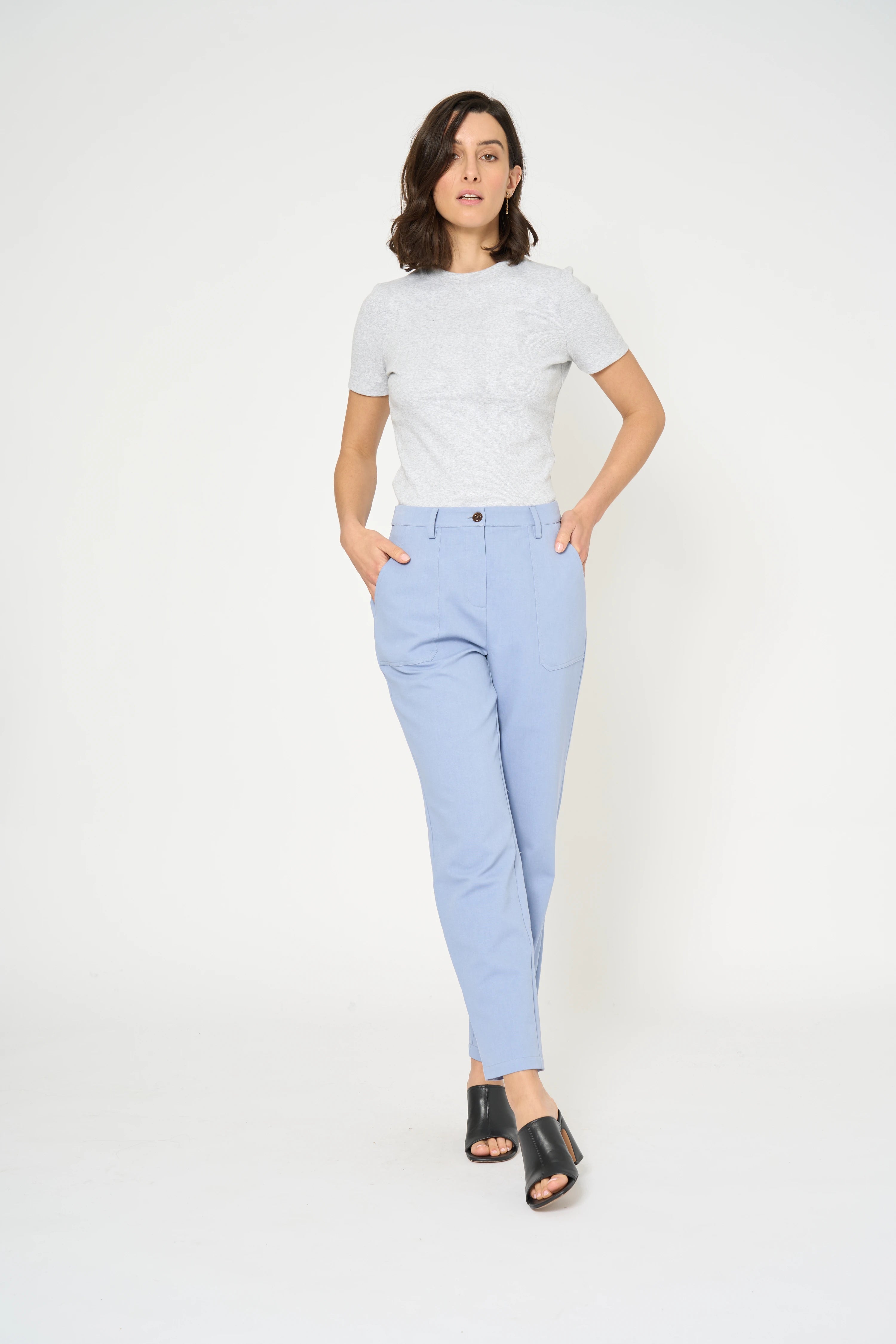 PANTALON RYLESA - BLEU GRIS