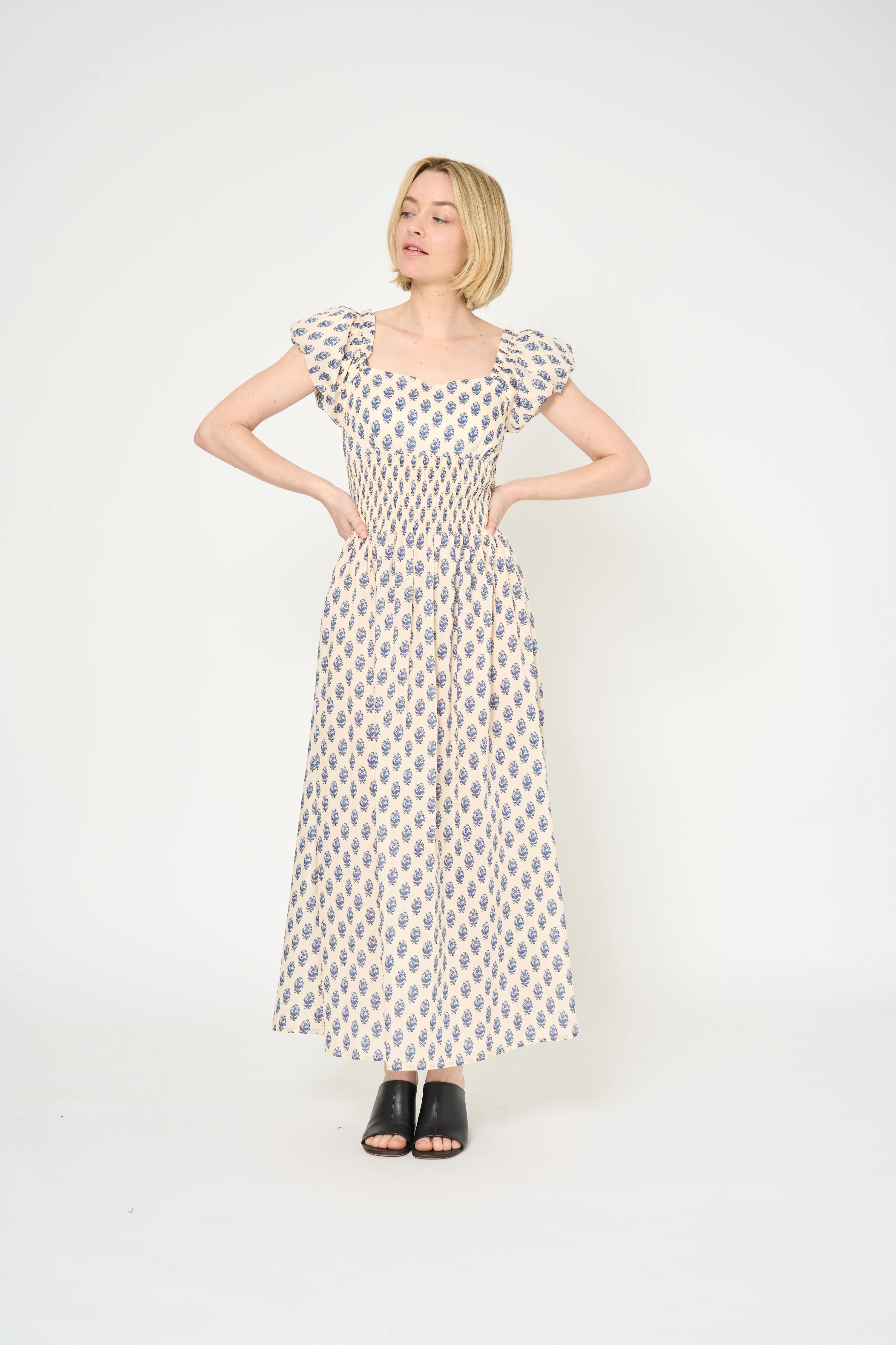 ROBE SOAN - PRINT PROVENCE BLUE