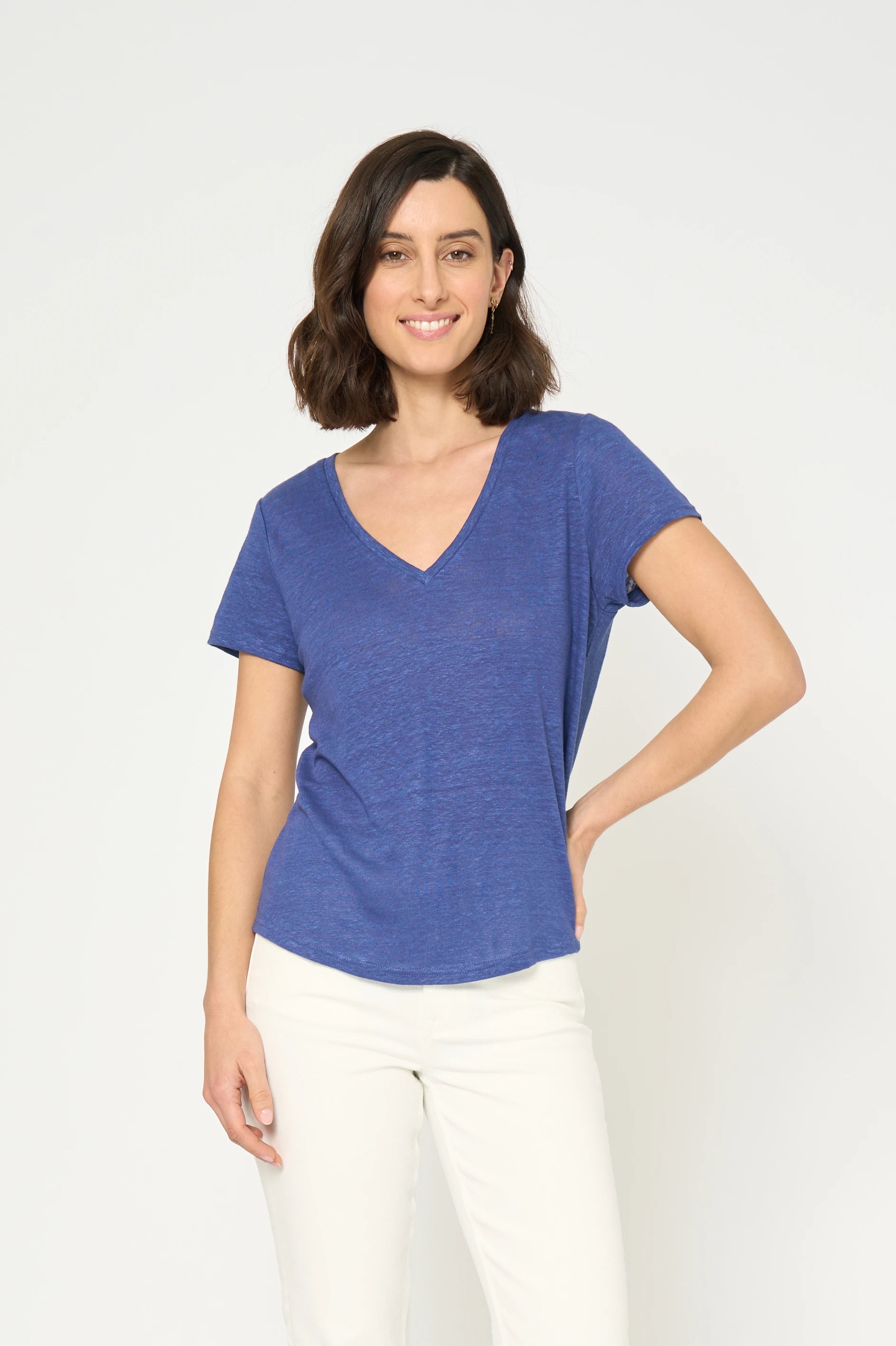 TSHIRT TANISHA - BLEU ROI