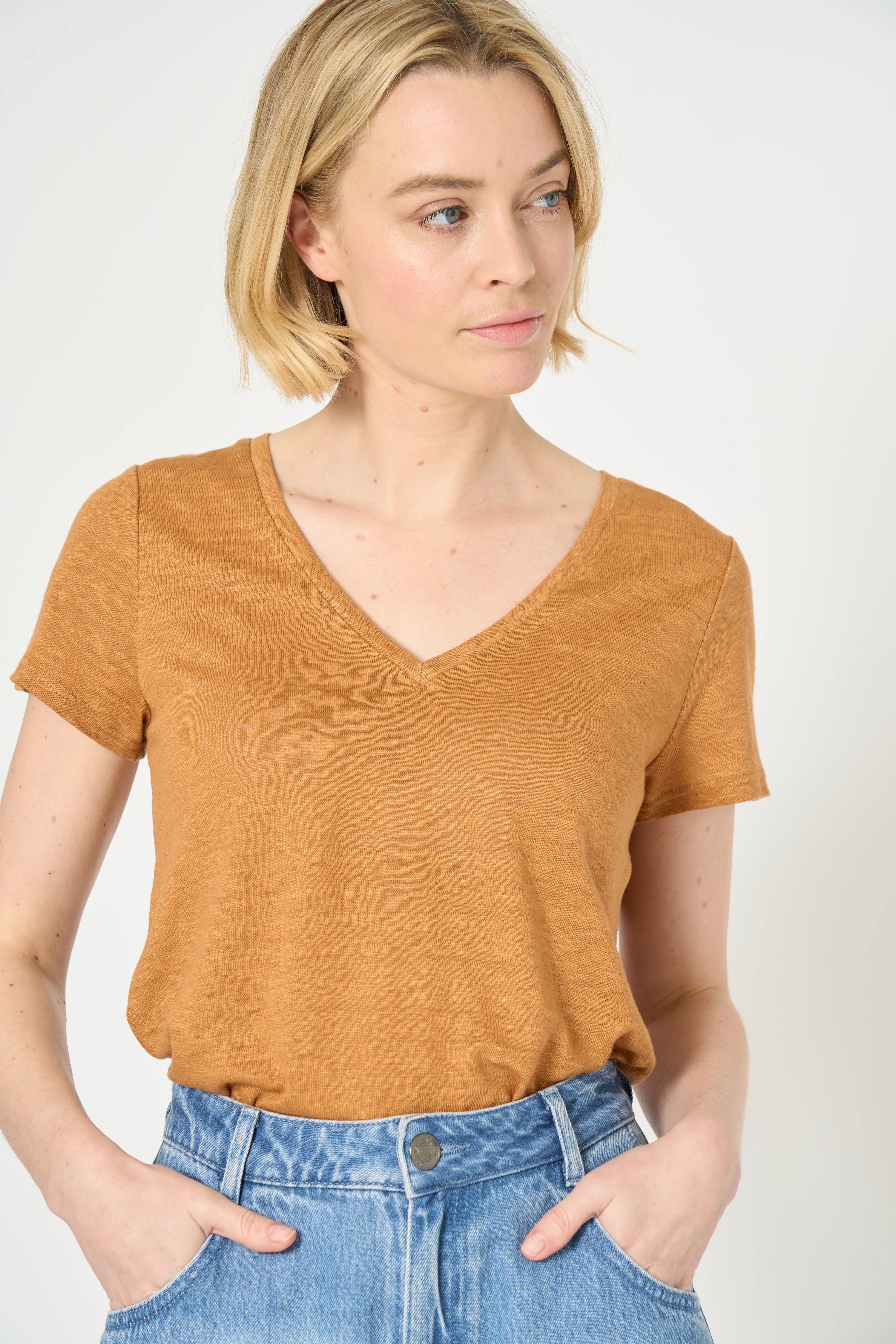 TSHIRT TANISHA - CAMEL