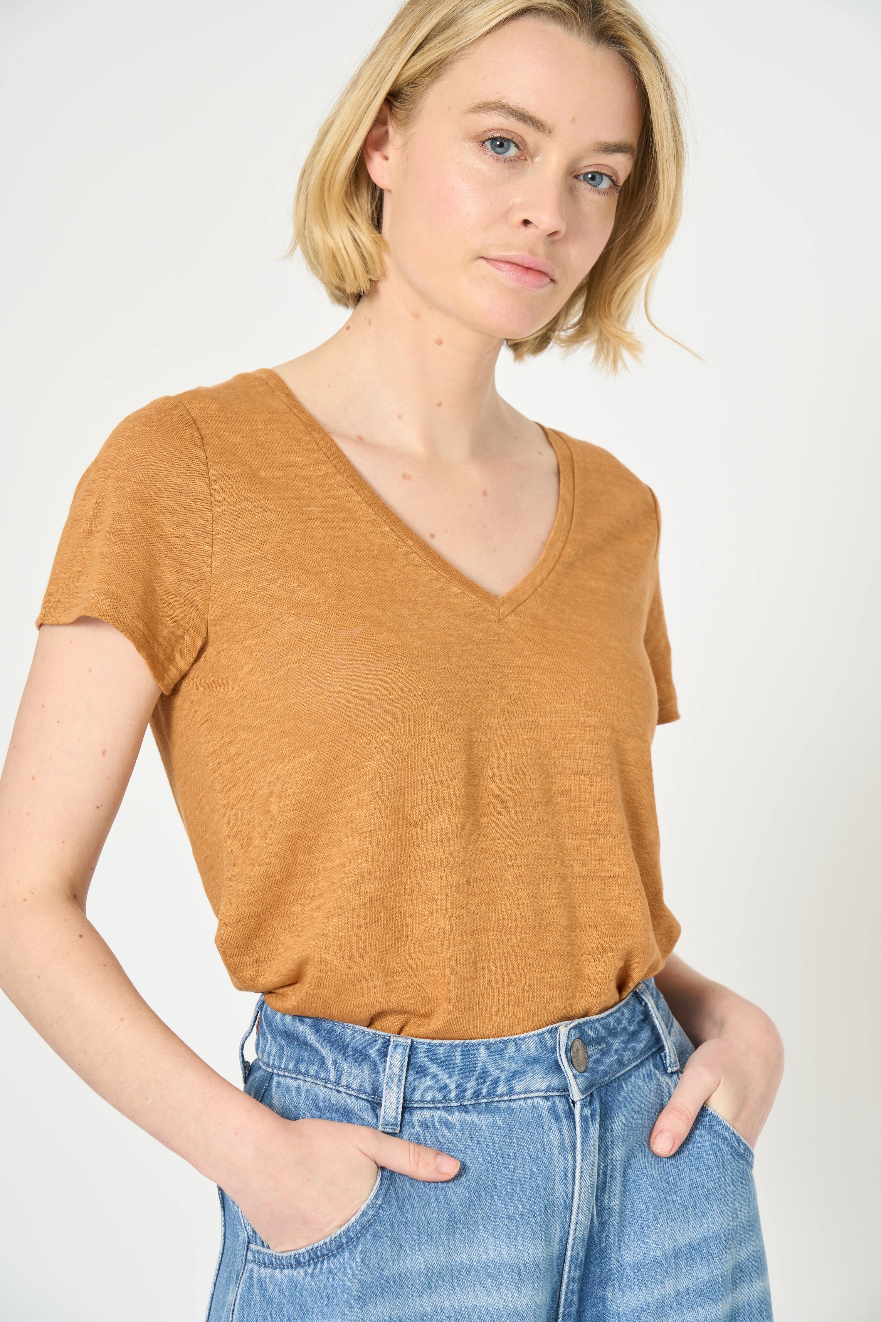 TSHIRT TANISHA - CAMEL