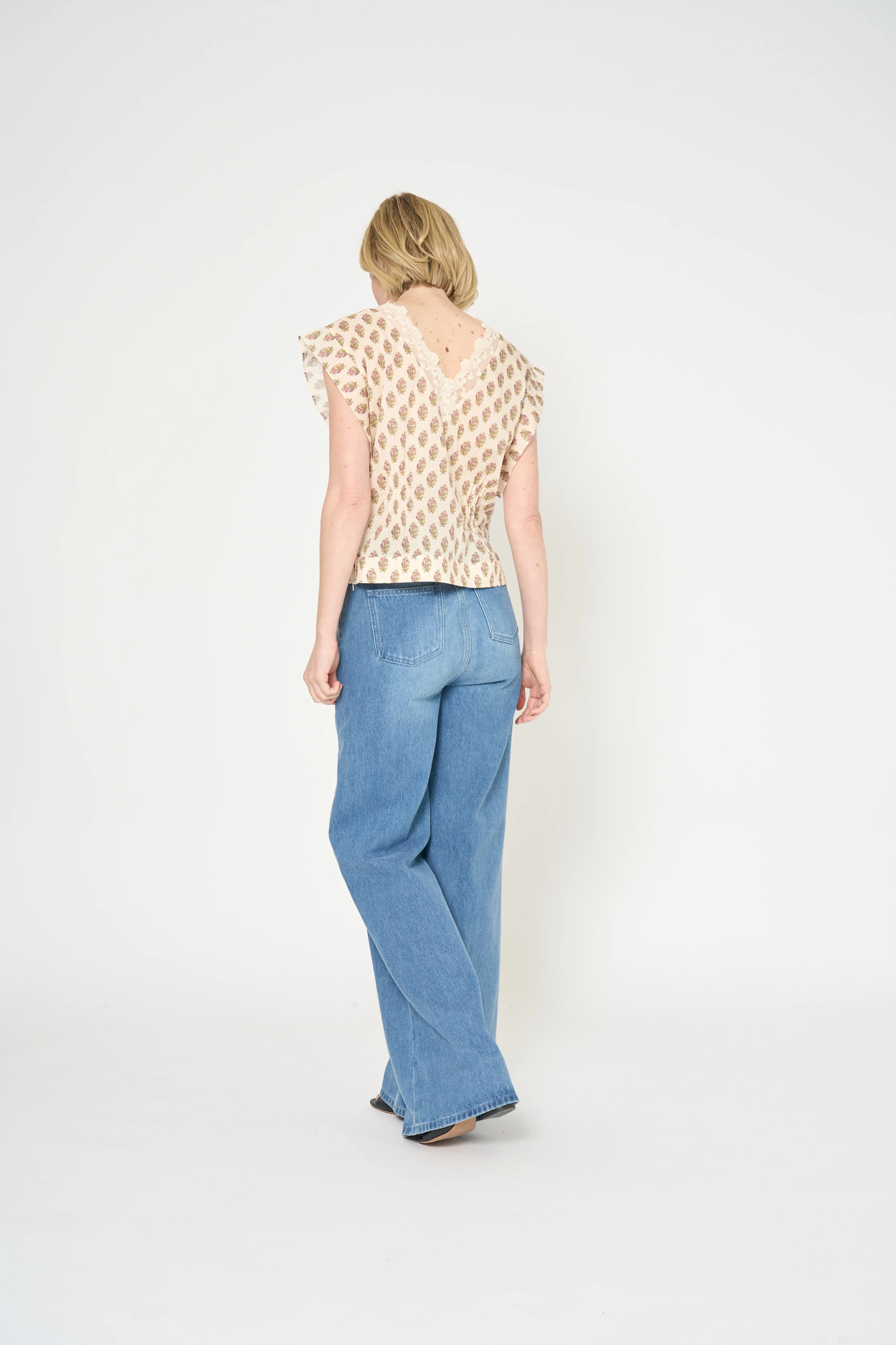 BLOUSE CHIRINE - PRINT PROVENCE GOLD