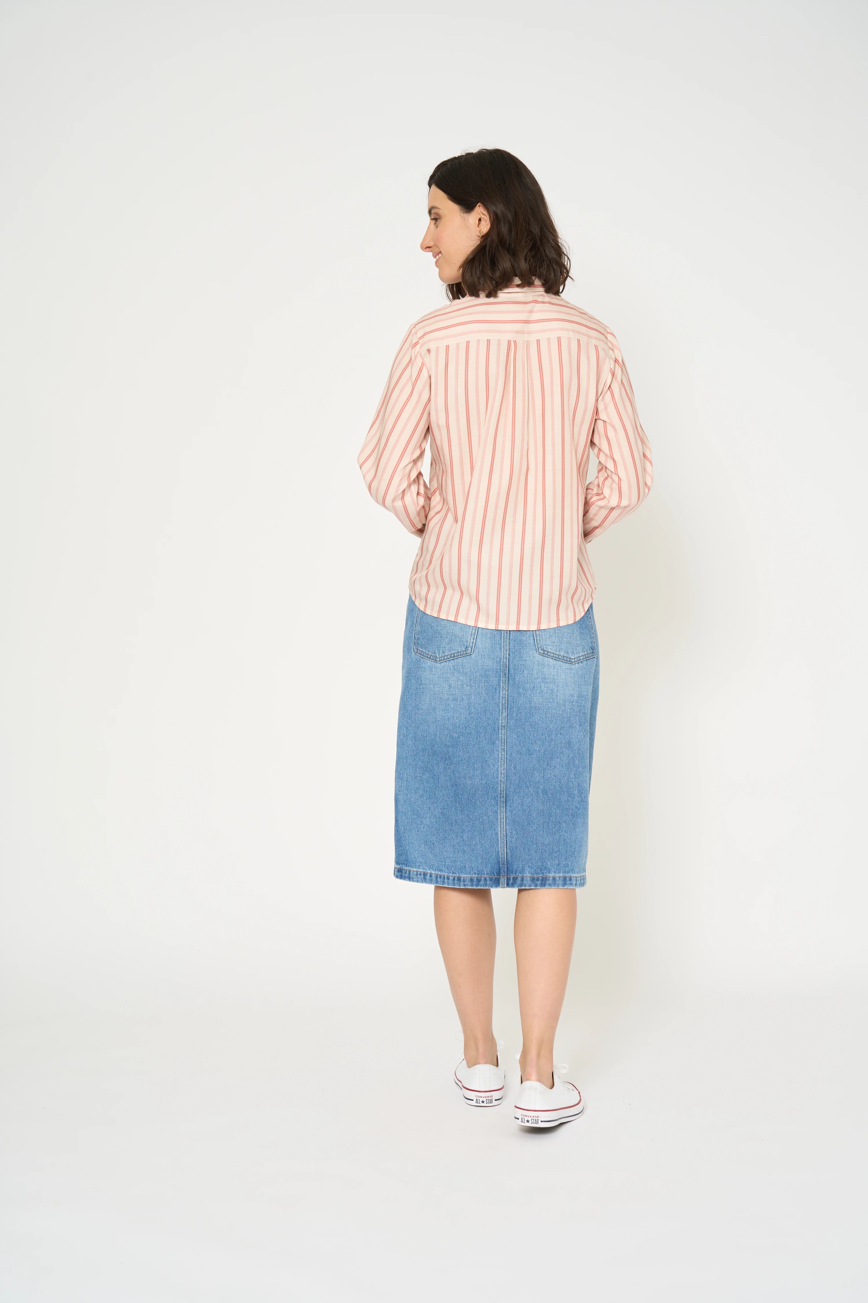 CHEMISE POLI - RED STRIPES