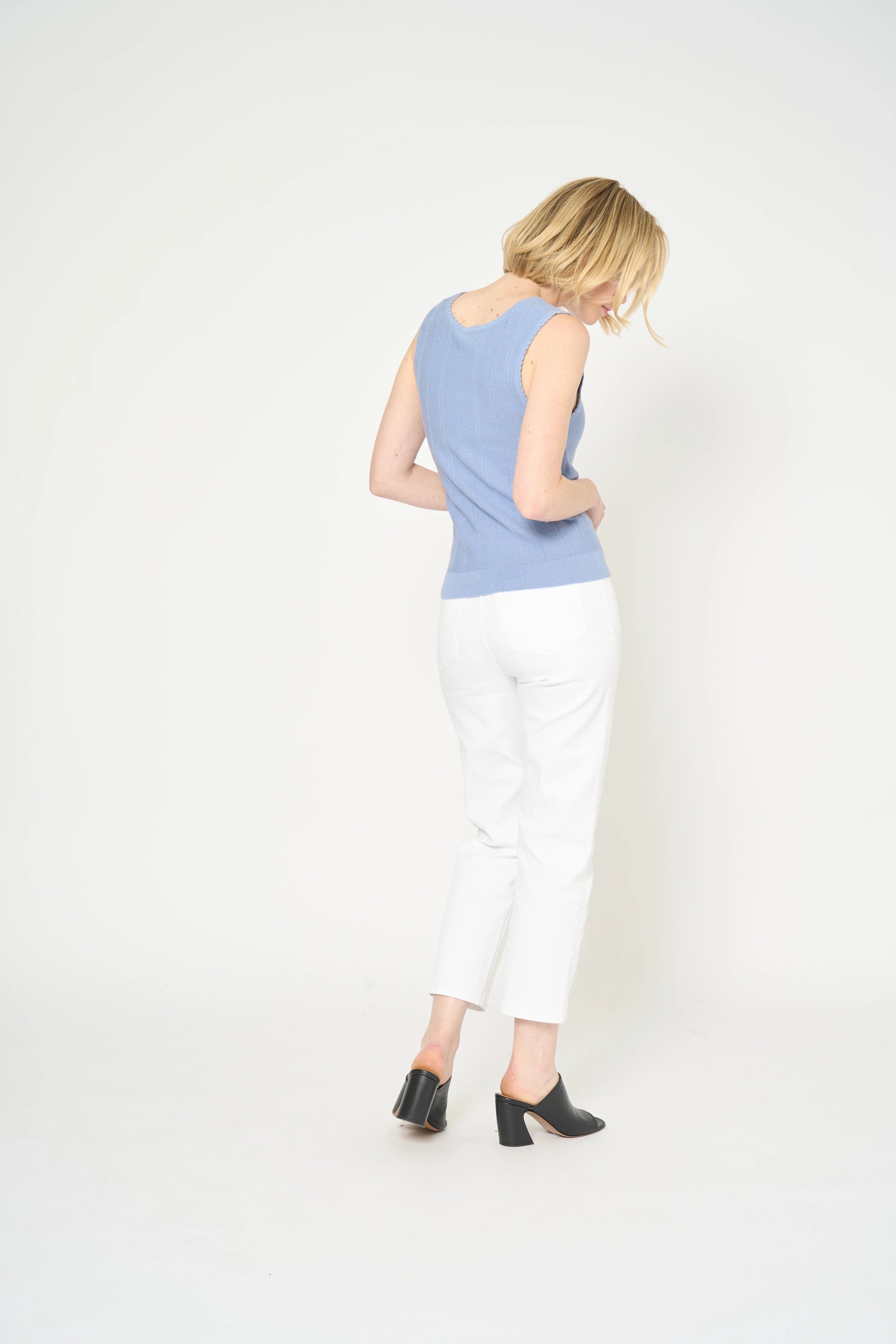 DEBARDEUR YVONNE - BLEU GRIS