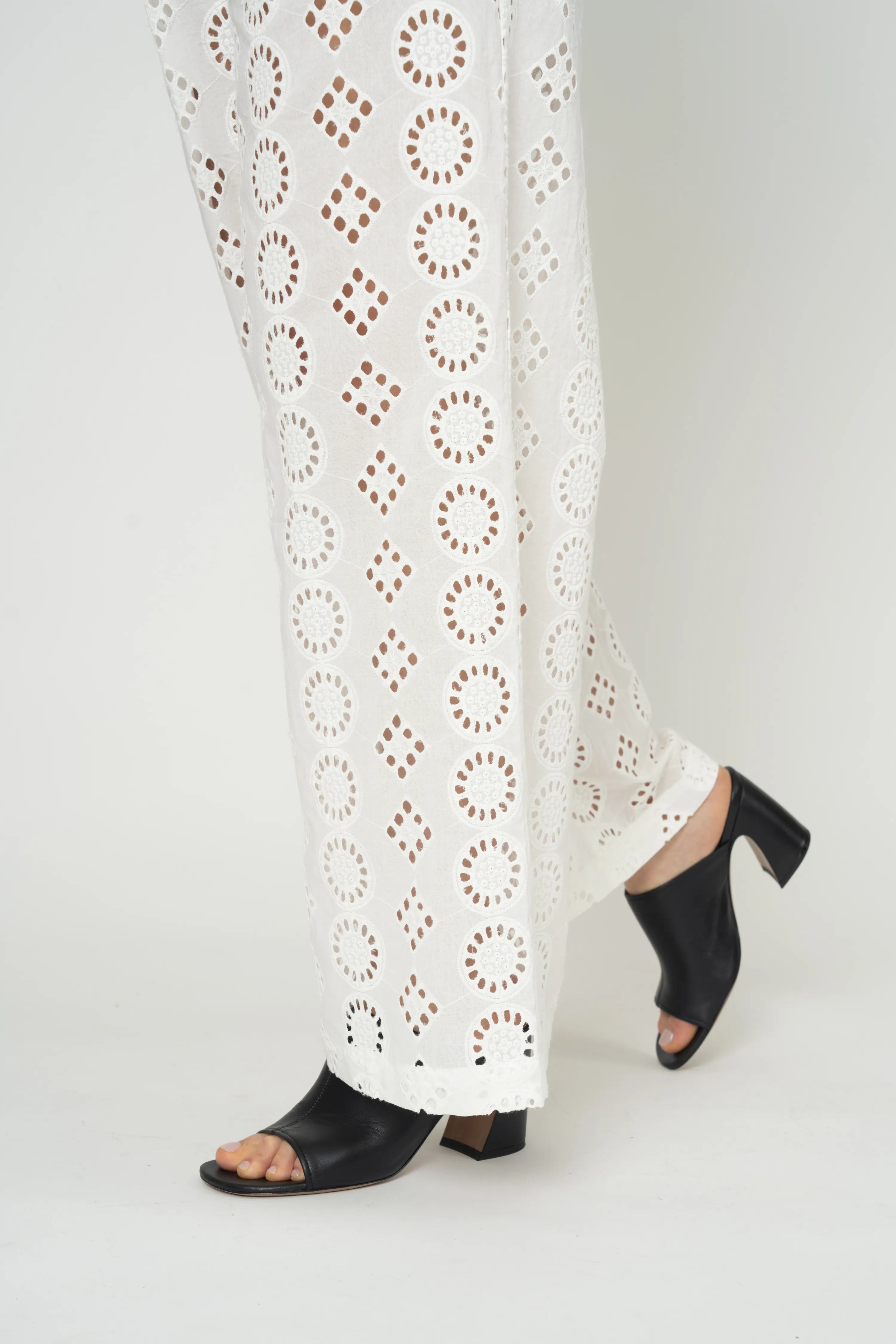 PANTALON BARBARA - BLANC