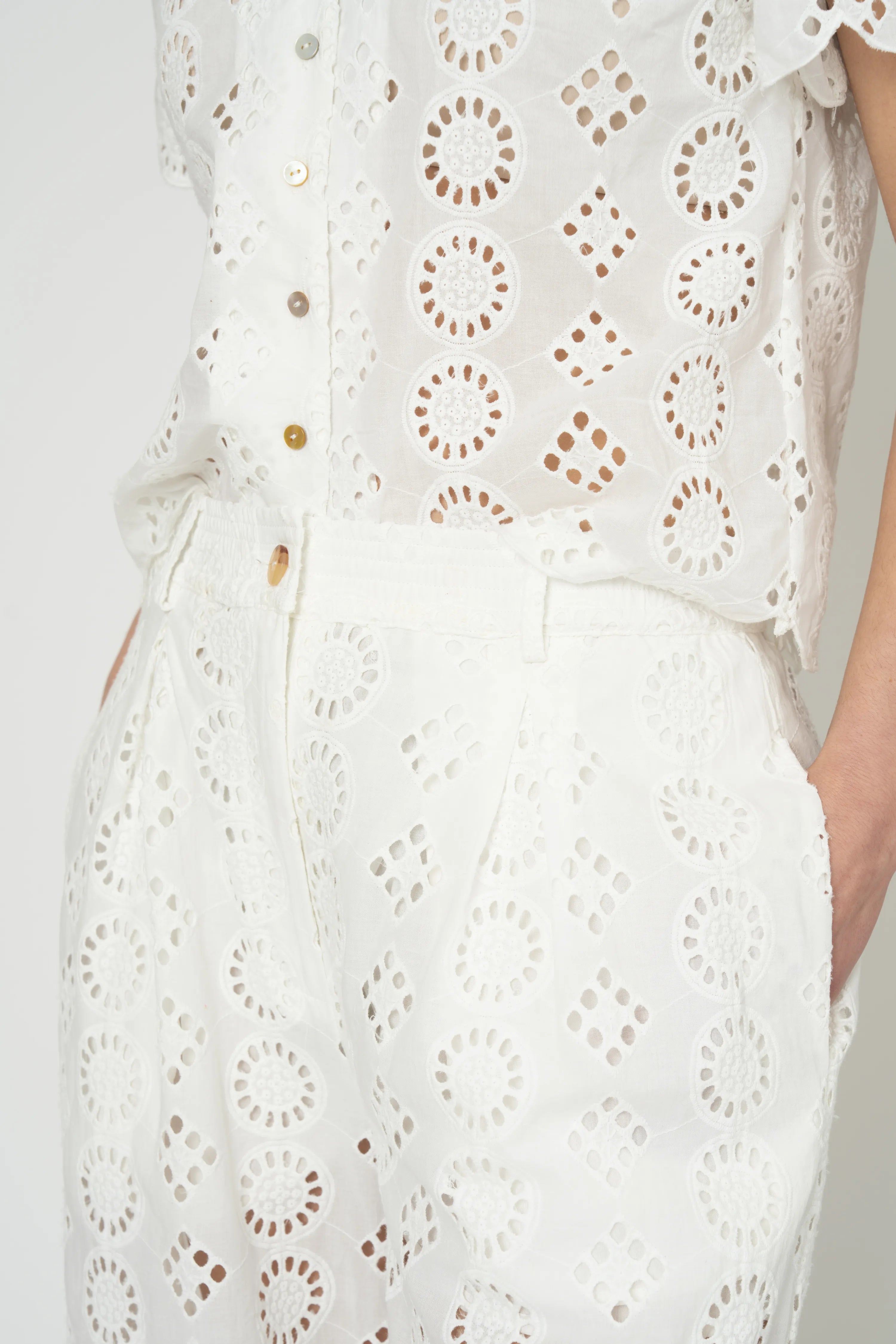PANTALON BARBARA - BLANC