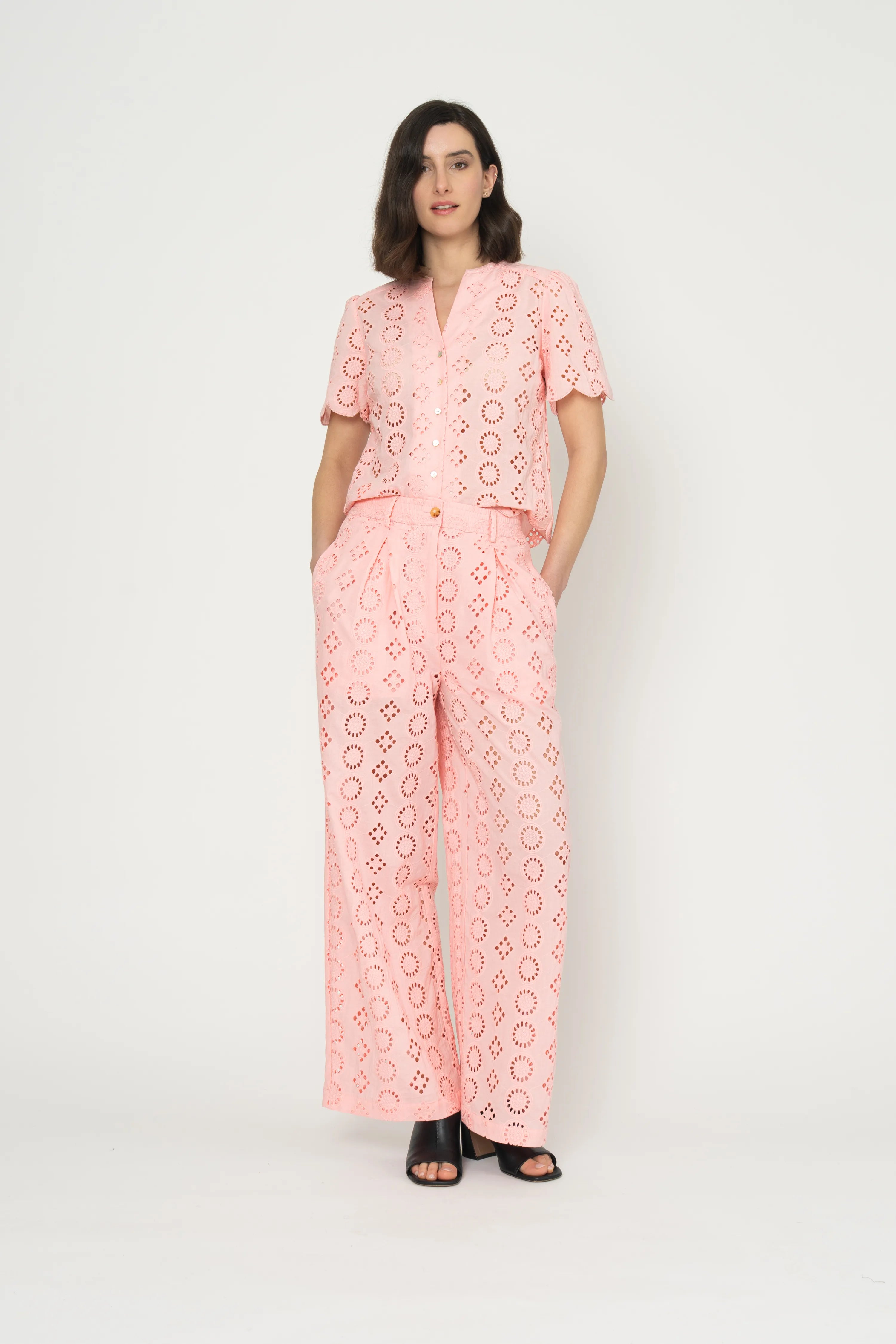 PANTALON BARBARA - ROSE TENDRE
