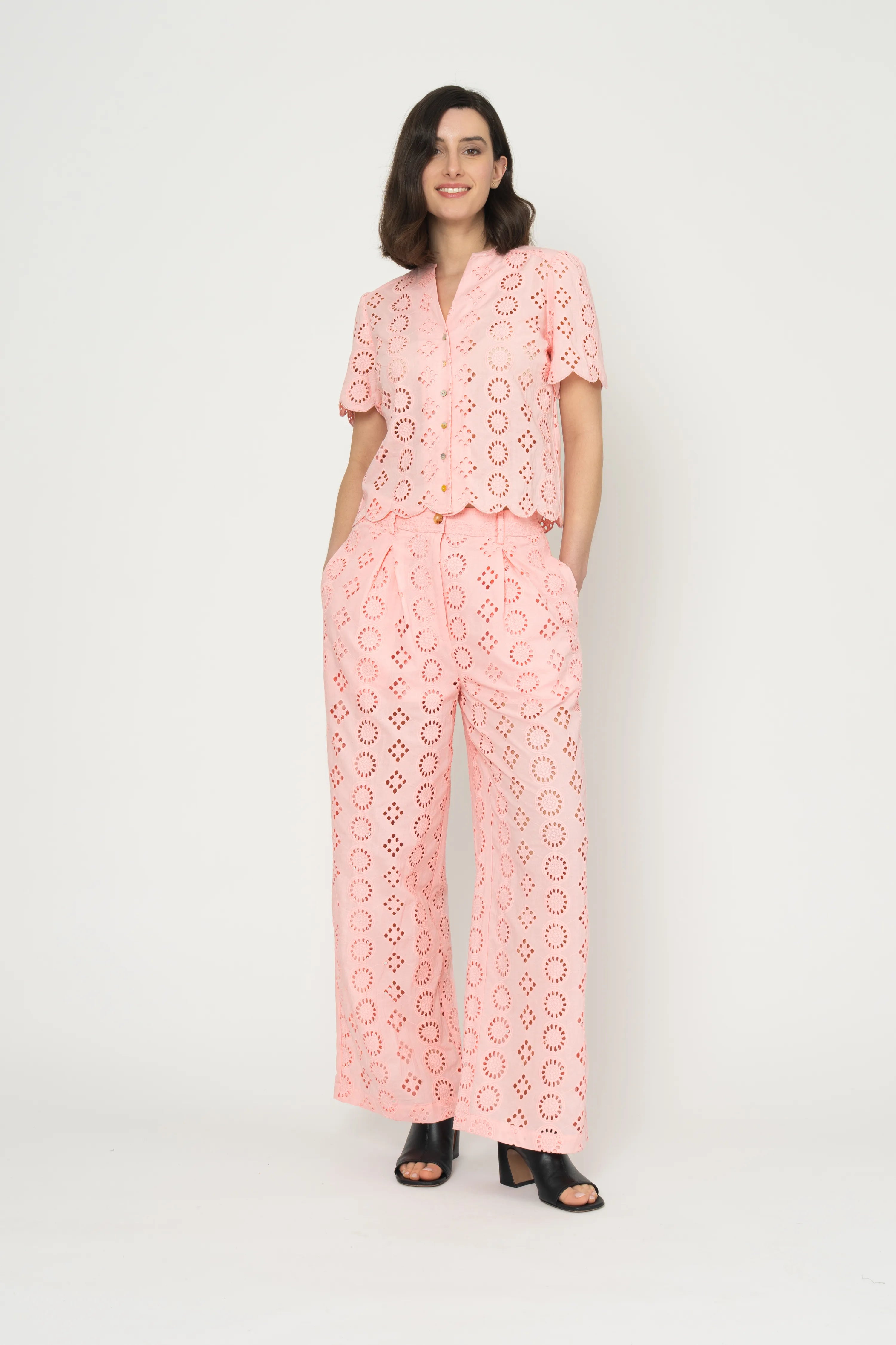 PANTALON BARBARA - ROSE TENDRE