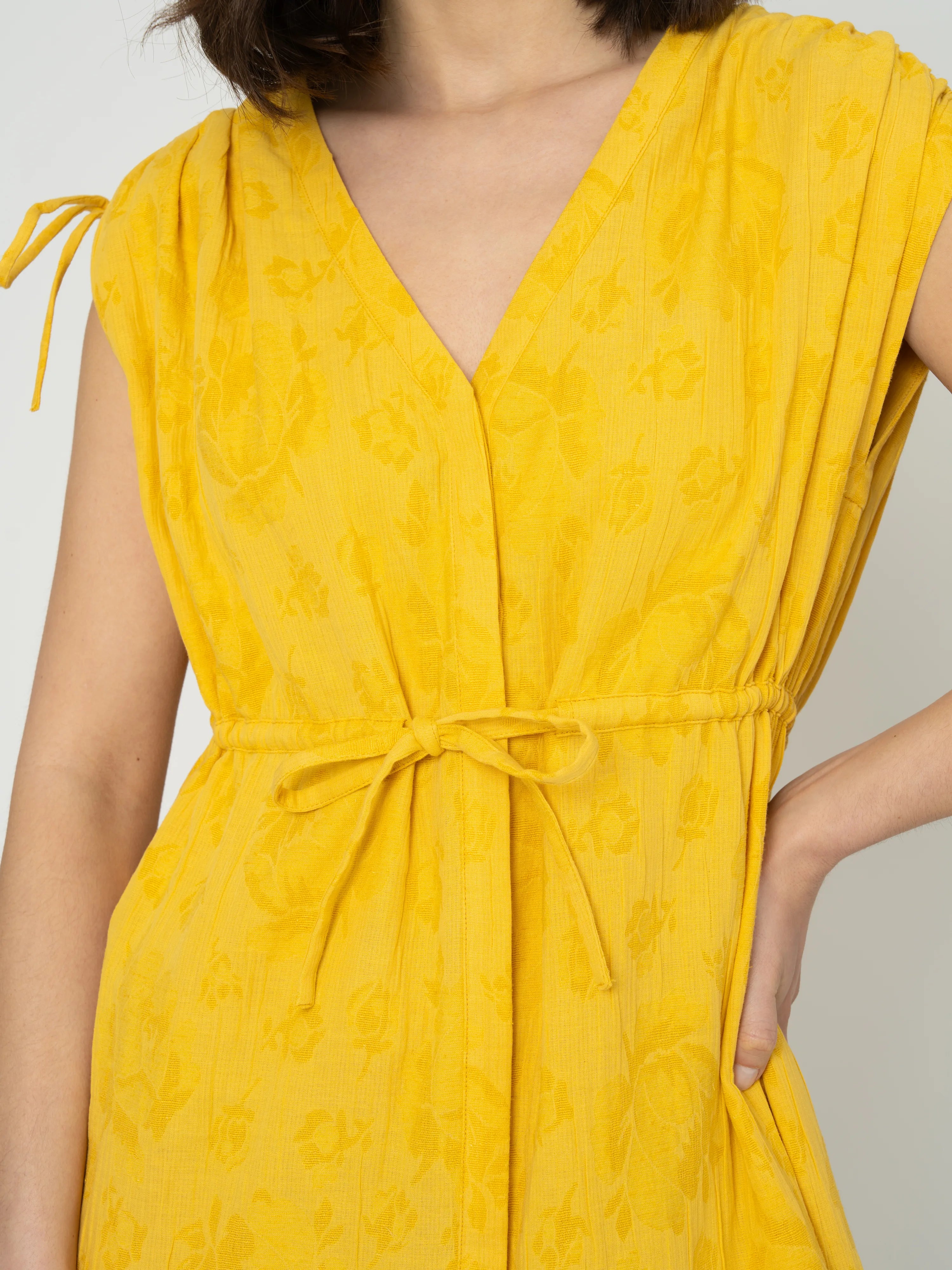 ROBE ANNAELLE - JAUNE