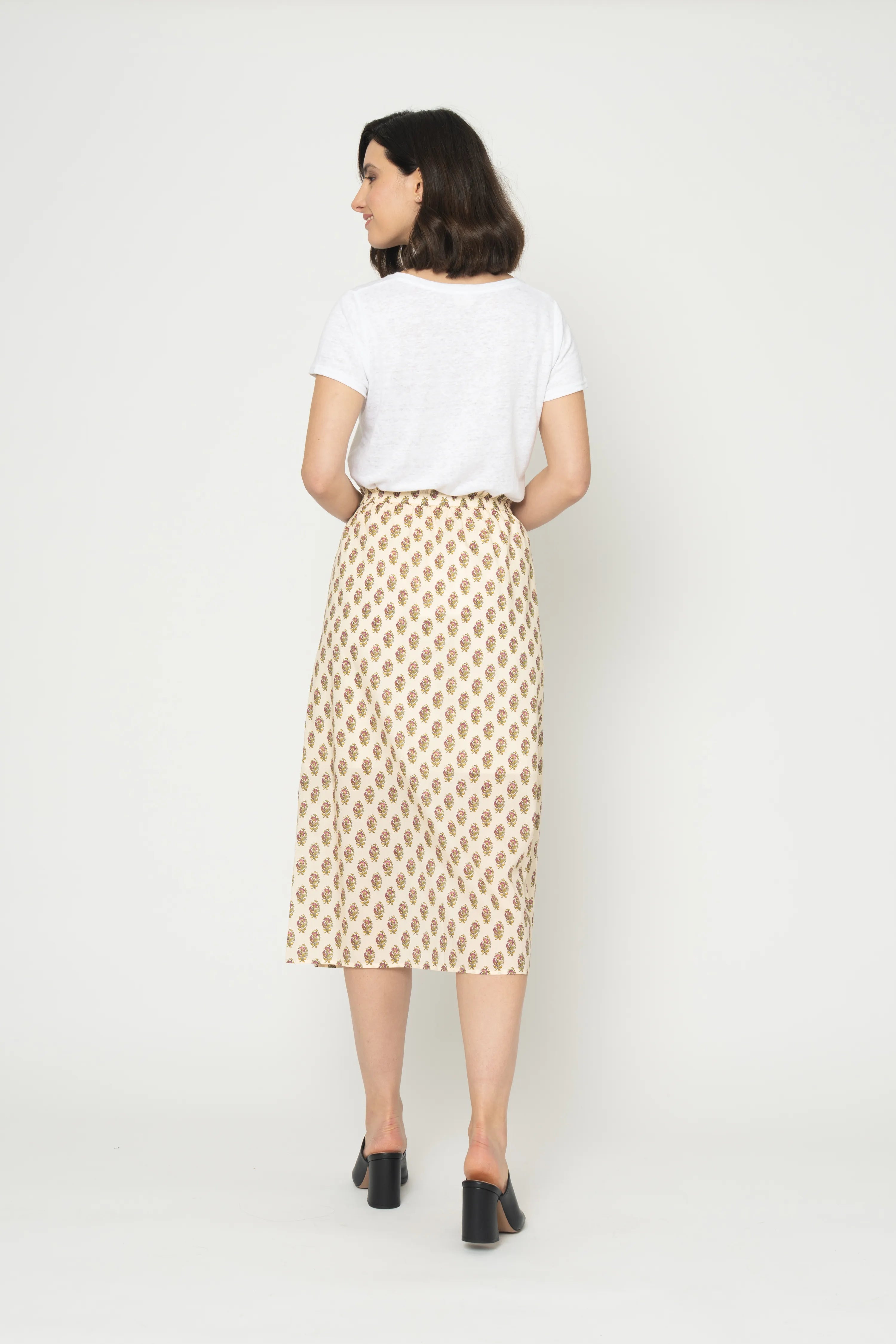 JUPE PAULINETTA - PRINT PROVENCE GOLD